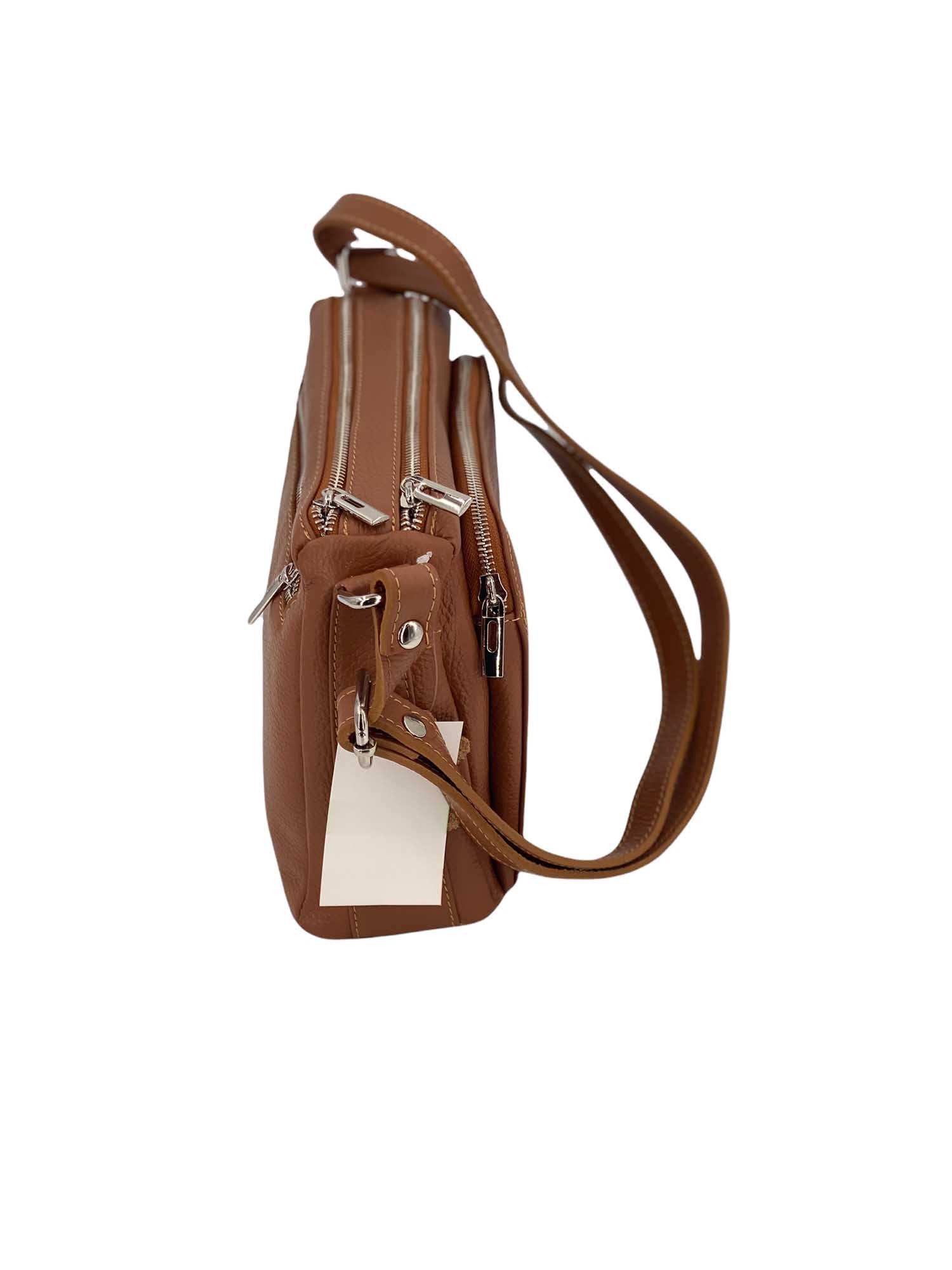 Sabrine – Women's genuine Italian leather shoulder and crossbody bag with adjustable shoulder strap