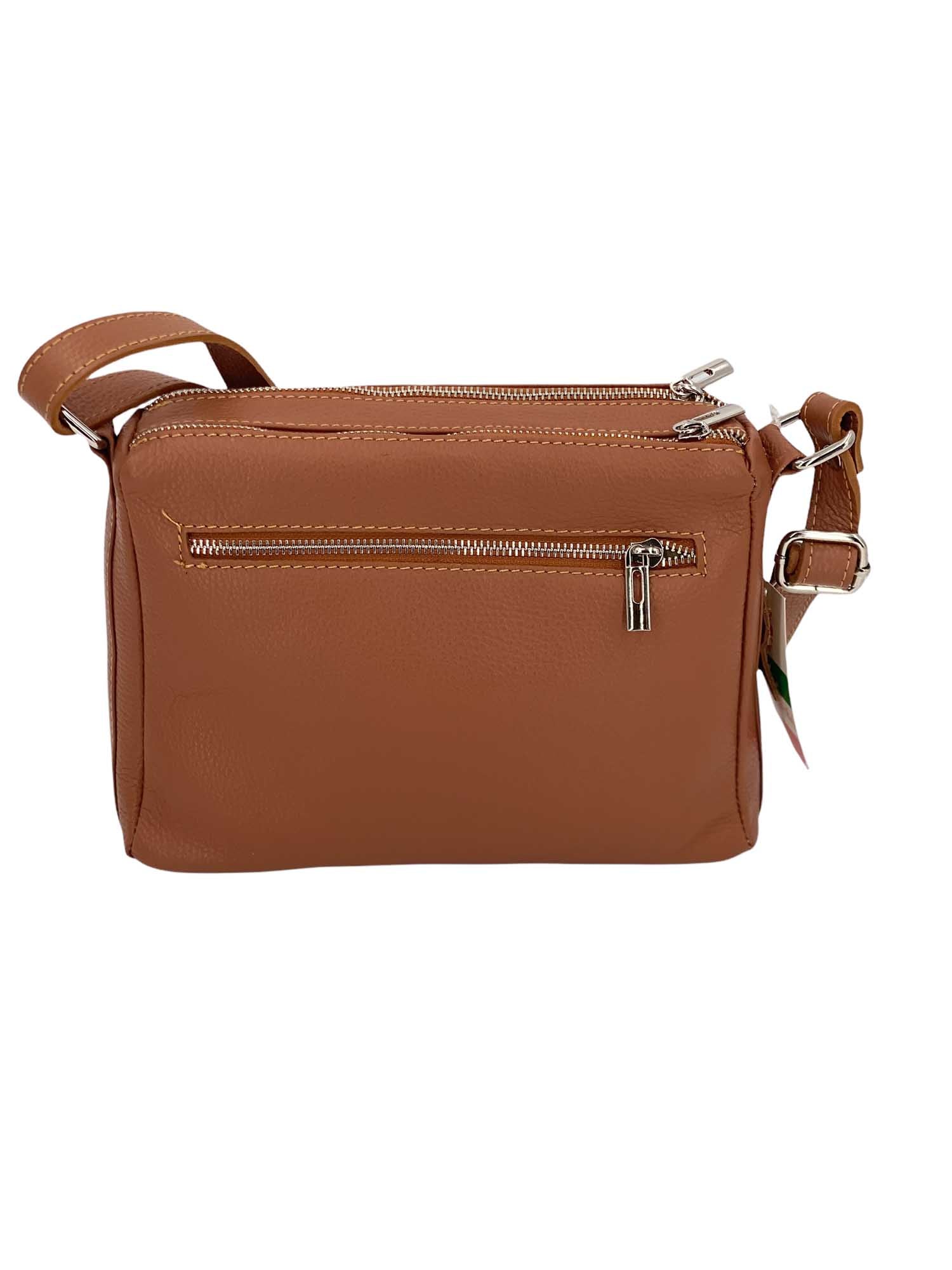 Sabrine – Women's genuine Italian leather shoulder and crossbody bag with adjustable shoulder strap