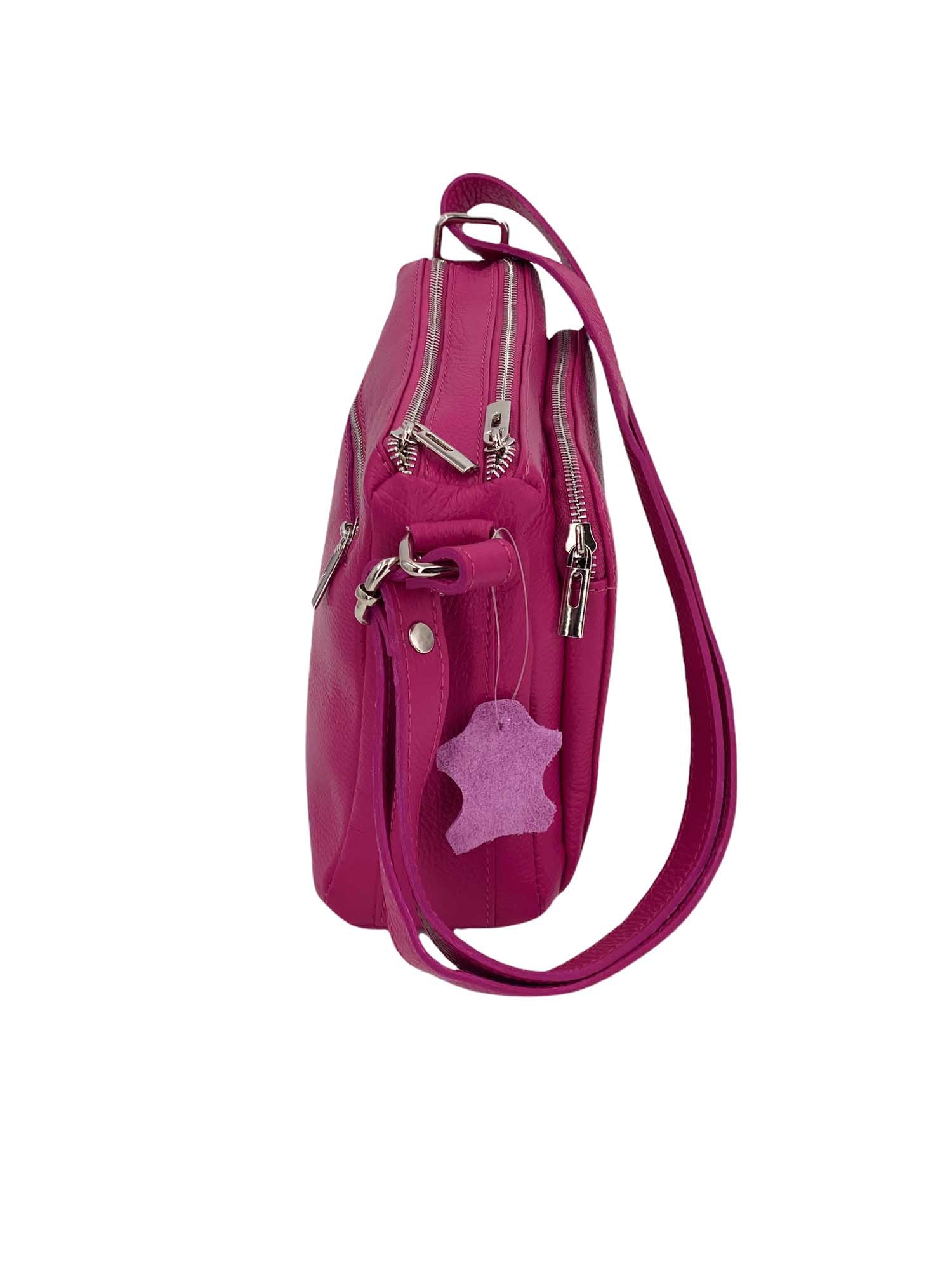 Sabrine – Women's genuine Italian leather shoulder and crossbody bag with adjustable shoulder strap
