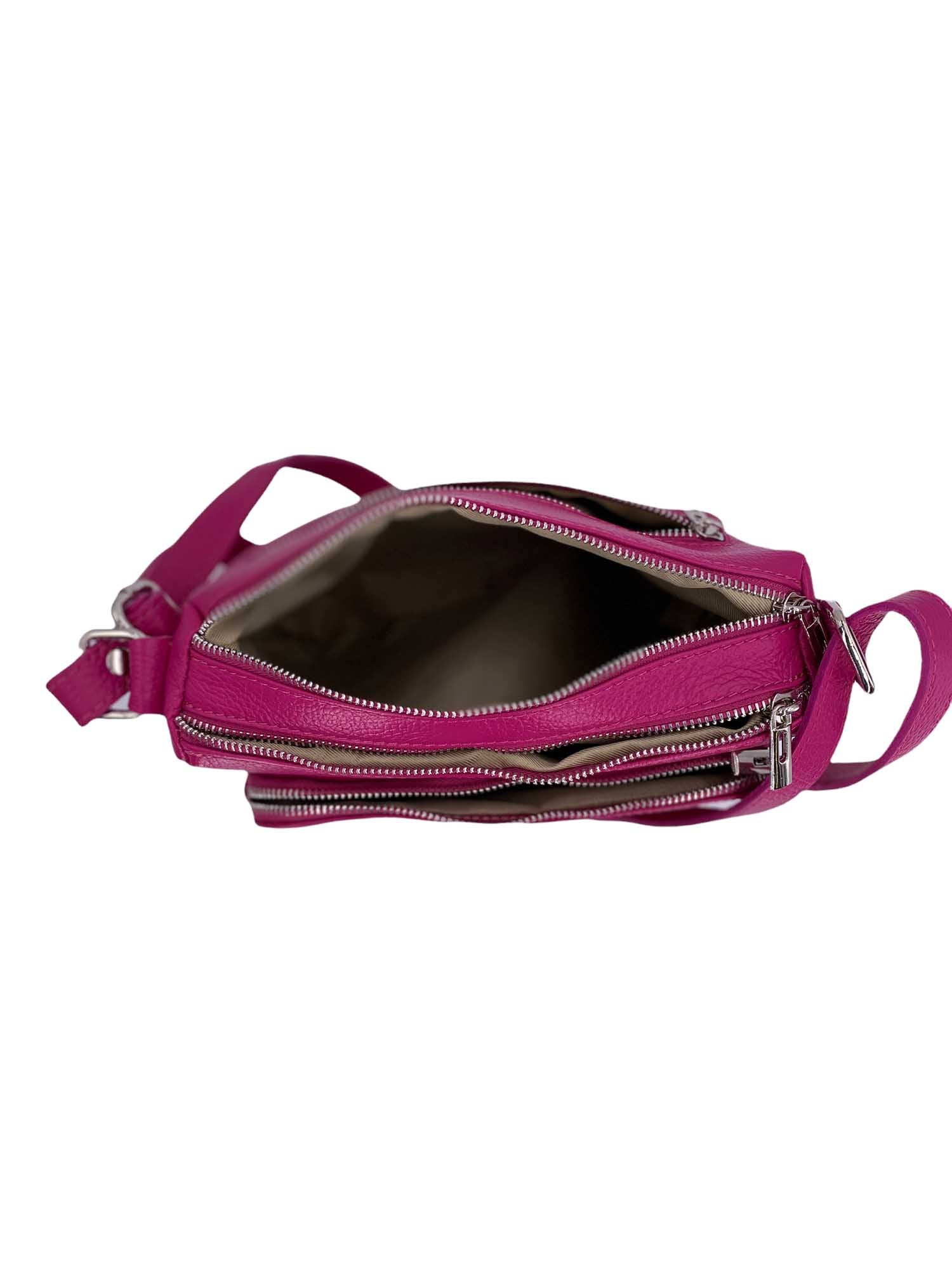 Sabrine – Women's genuine Italian leather shoulder and crossbody bag with adjustable shoulder strap