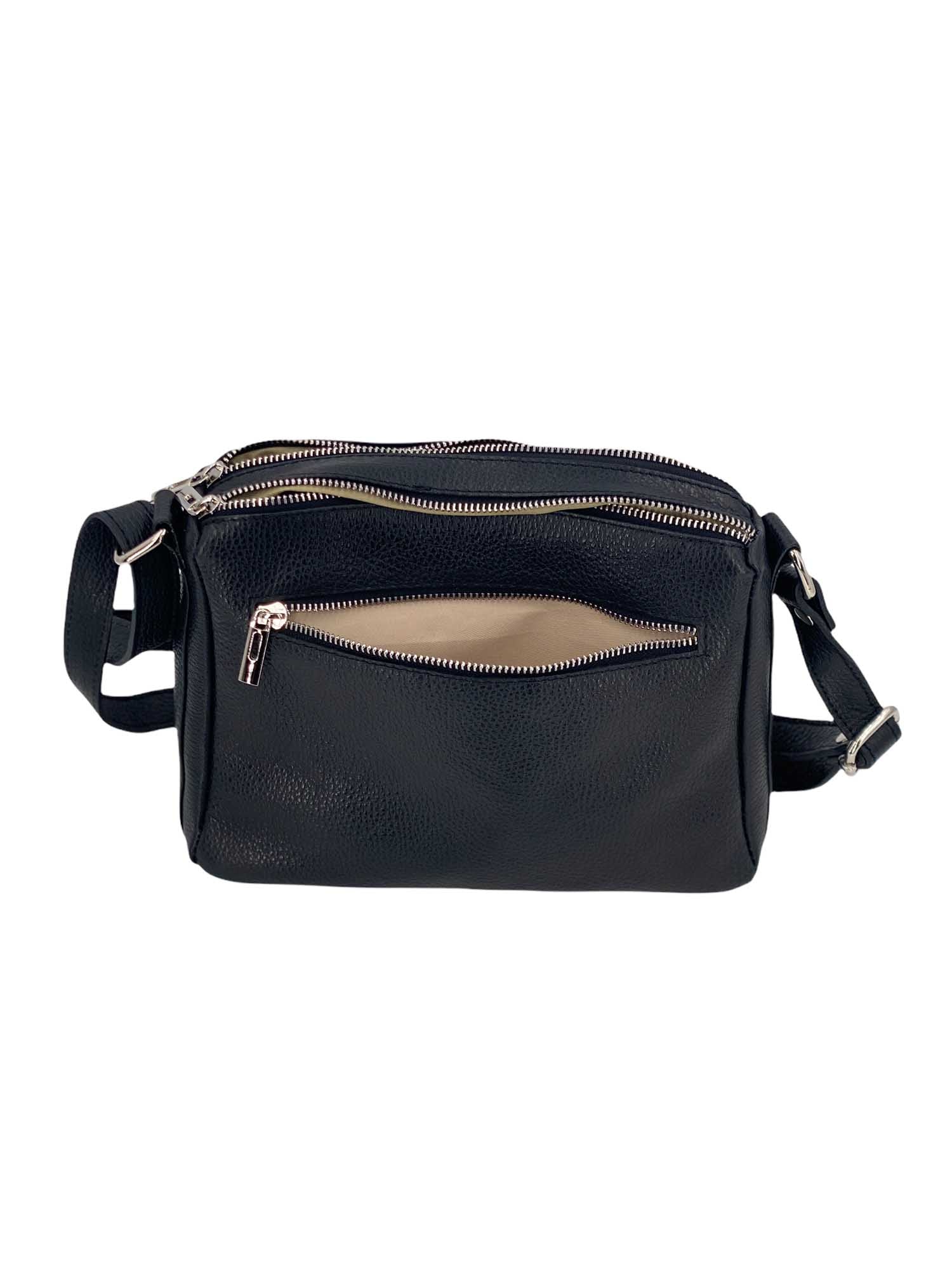 Sabrine – Women's genuine Italian leather shoulder and crossbody bag with adjustable shoulder strap