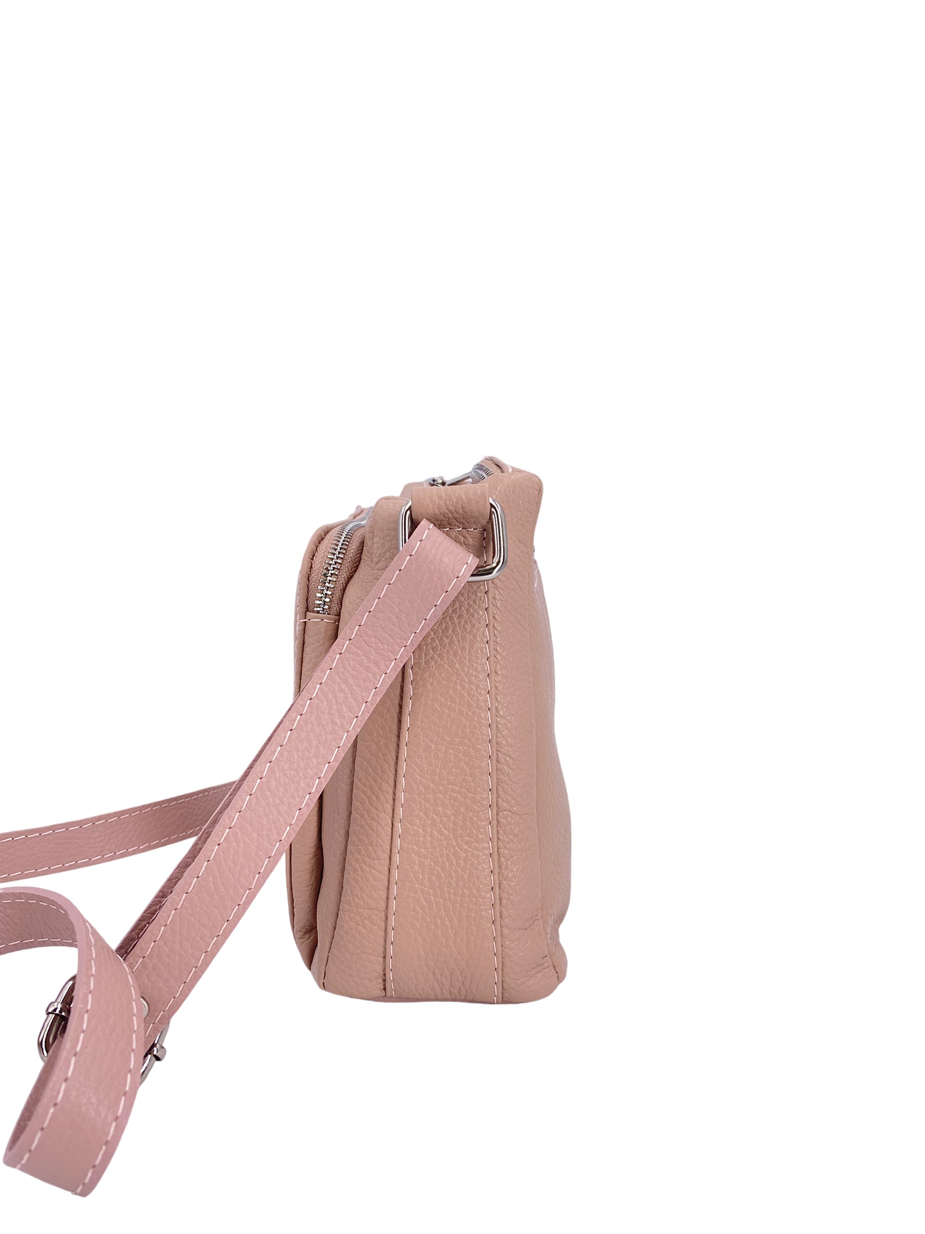Sabrine – Women's genuine Italian leather shoulder and crossbody bag with adjustable shoulder strap