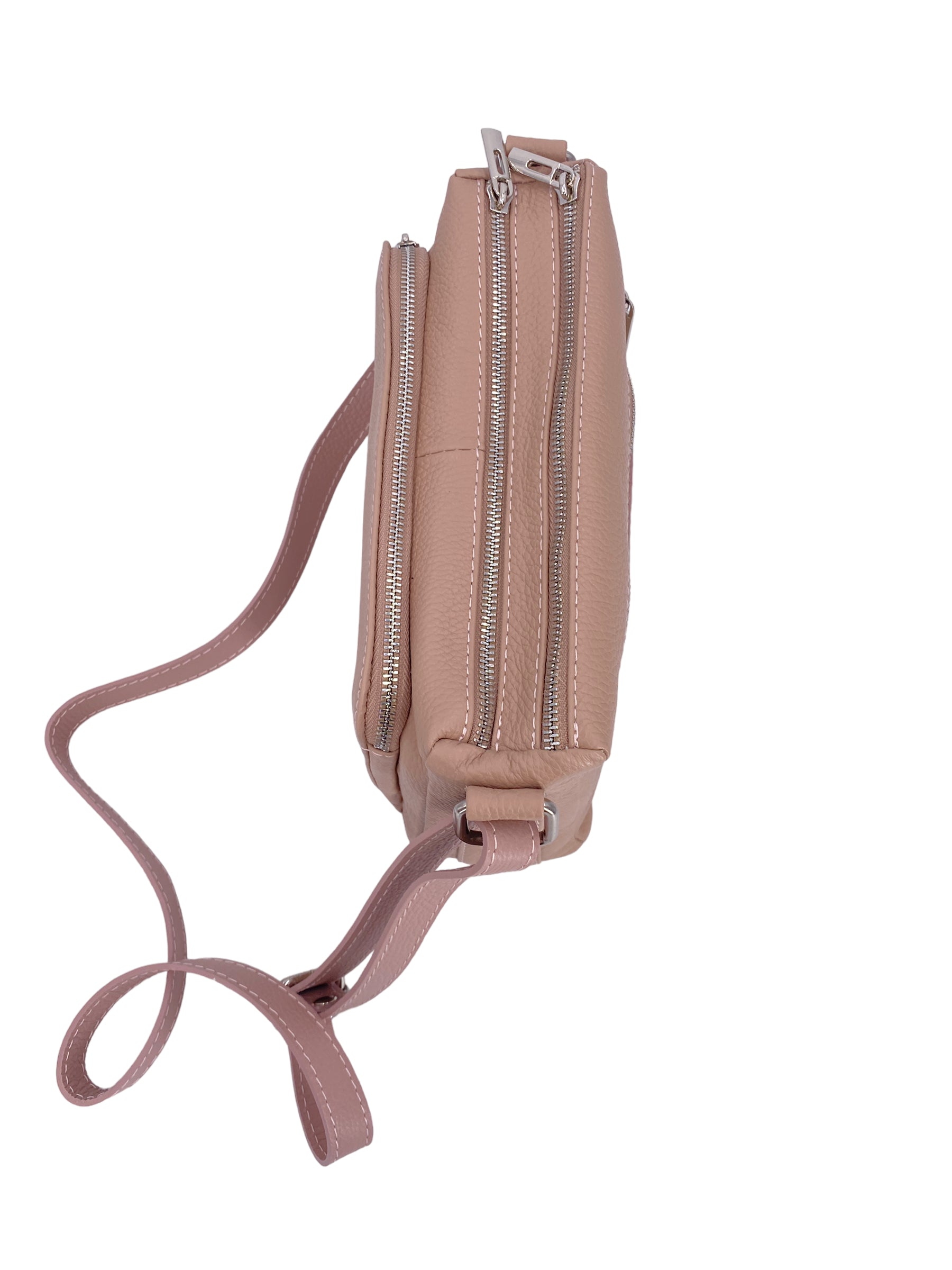 Sabrine – Women's genuine Italian leather shoulder and crossbody bag with adjustable shoulder strap