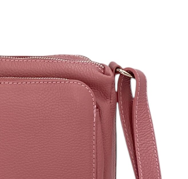 Sabrine – Women's genuine Italian leather shoulder and crossbody bag with adjustable shoulder strap