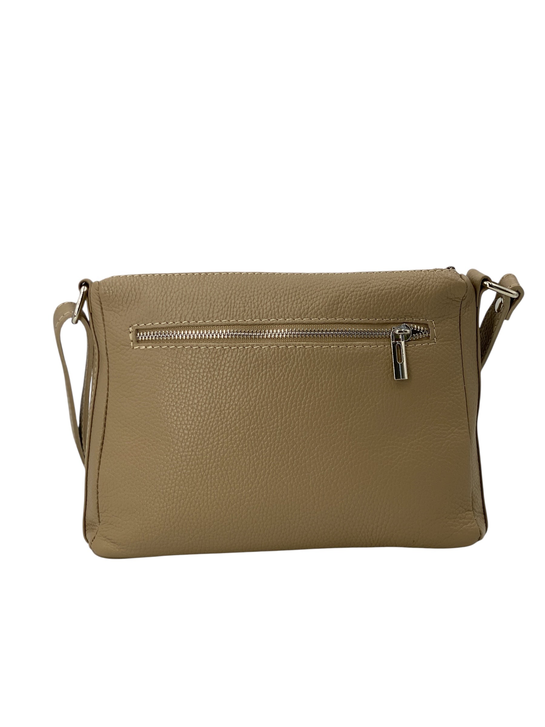 Sabrine – Women's genuine Italian leather shoulder and crossbody bag with adjustable shoulder strap