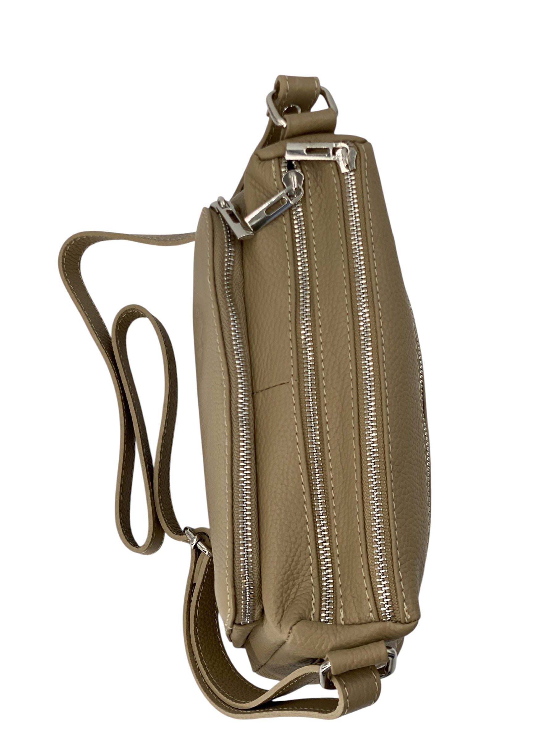 Sabrine – Women's genuine Italian leather shoulder and crossbody bag with adjustable shoulder strap