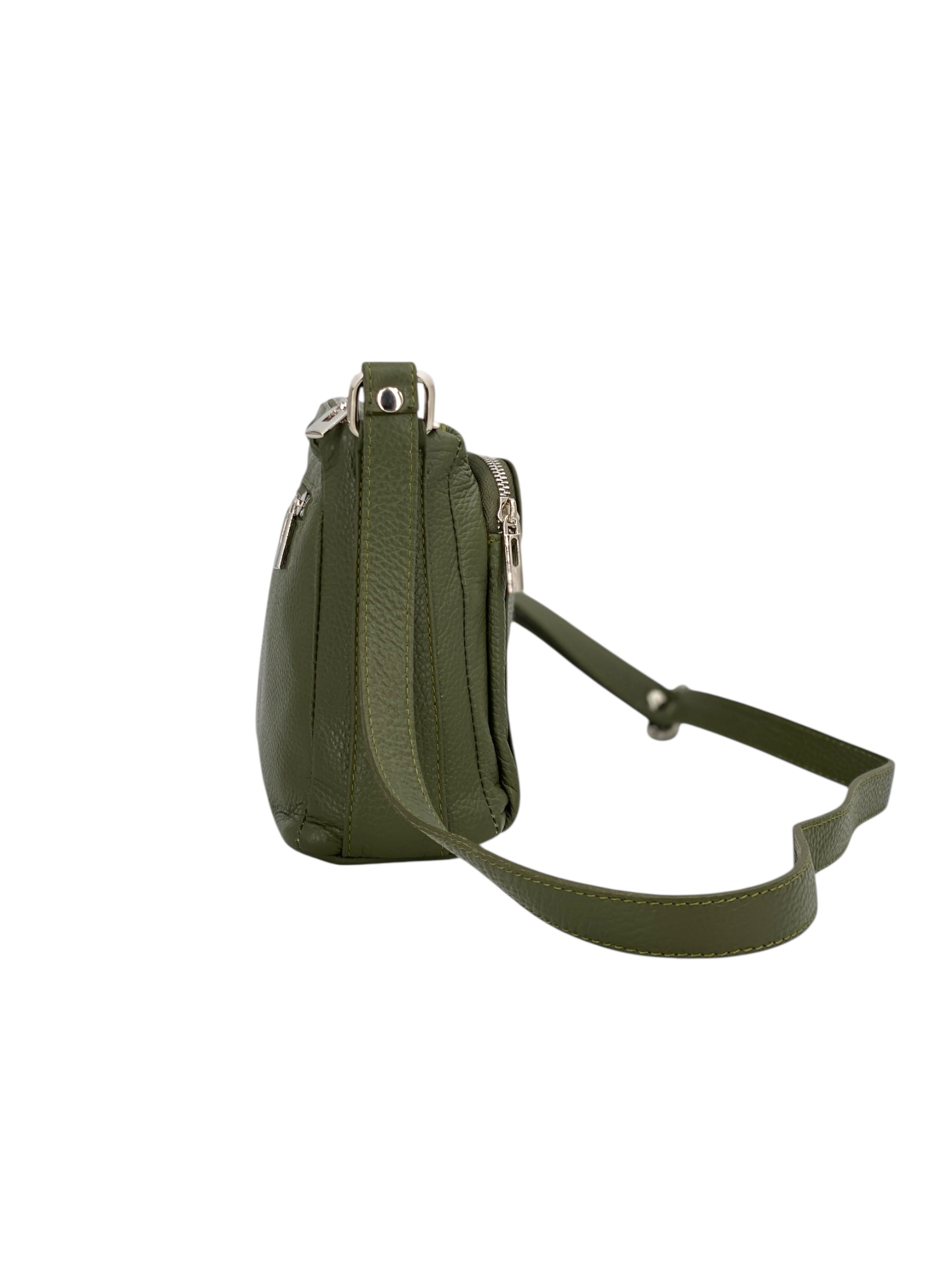 Sabrine – Women's genuine Italian leather shoulder and crossbody bag with adjustable shoulder strap