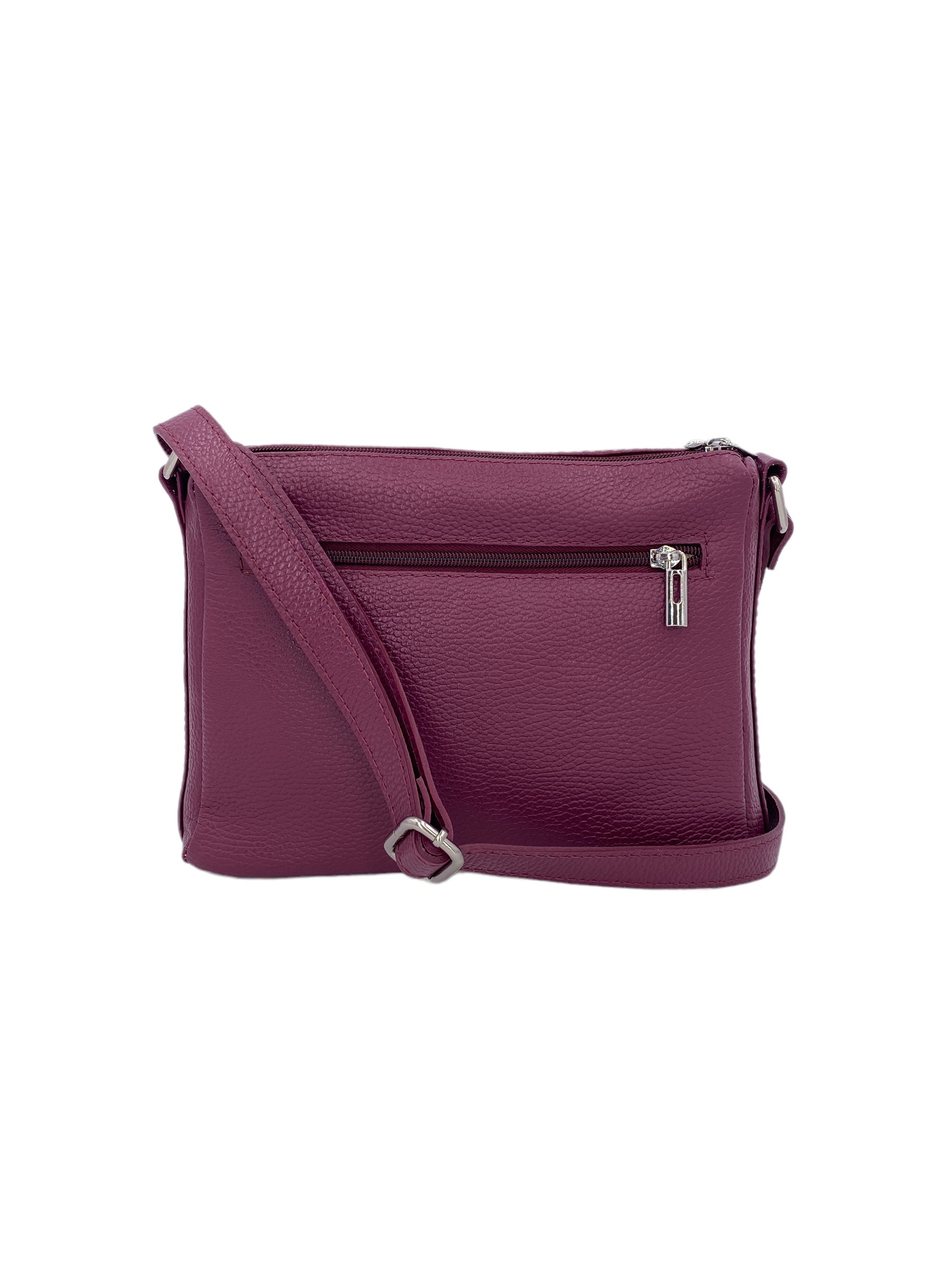 Sabrine – Women's genuine Italian leather shoulder and crossbody bag with adjustable shoulder strap