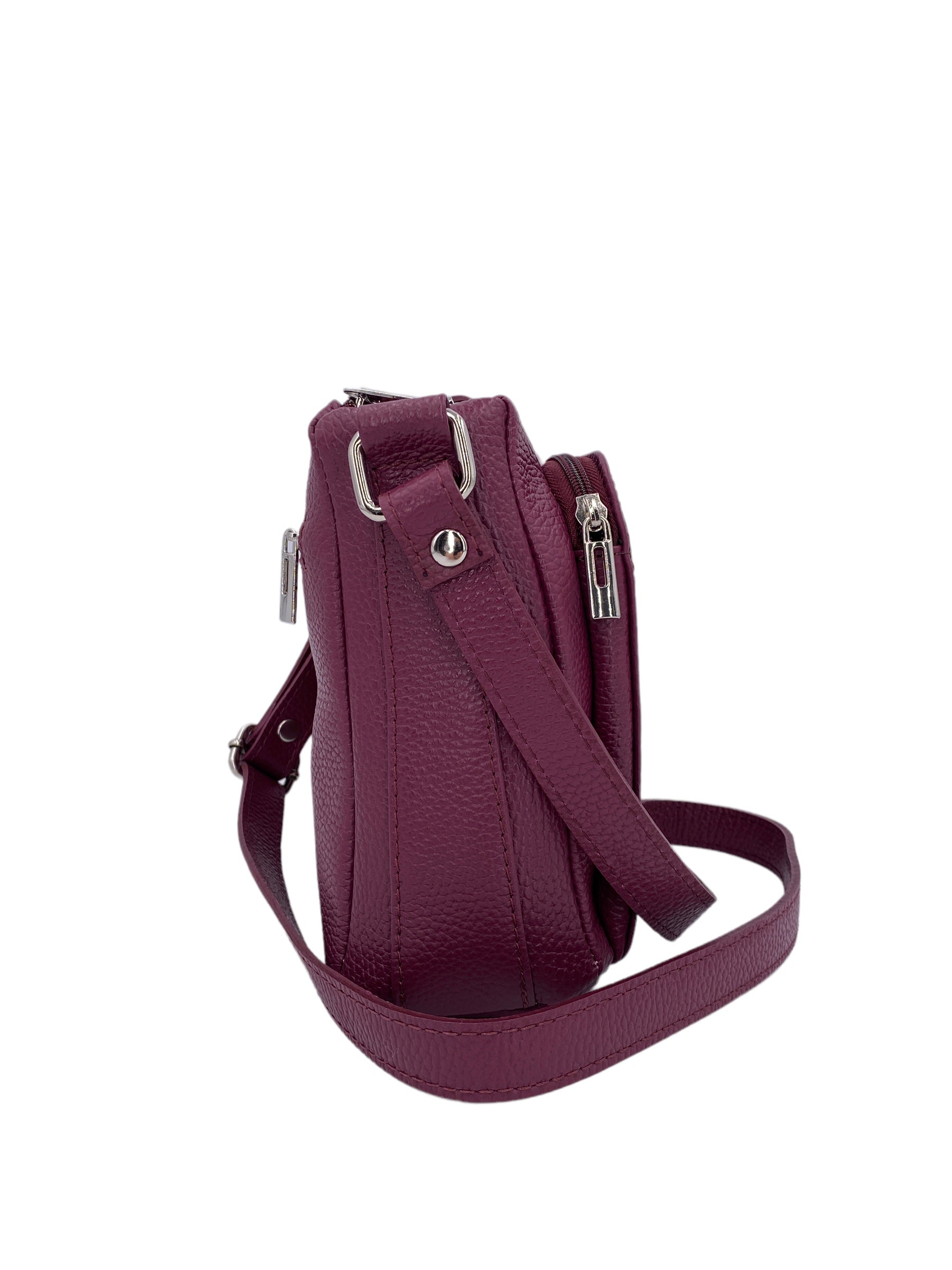 Sabrine – Women's genuine Italian leather shoulder and crossbody bag with adjustable shoulder strap