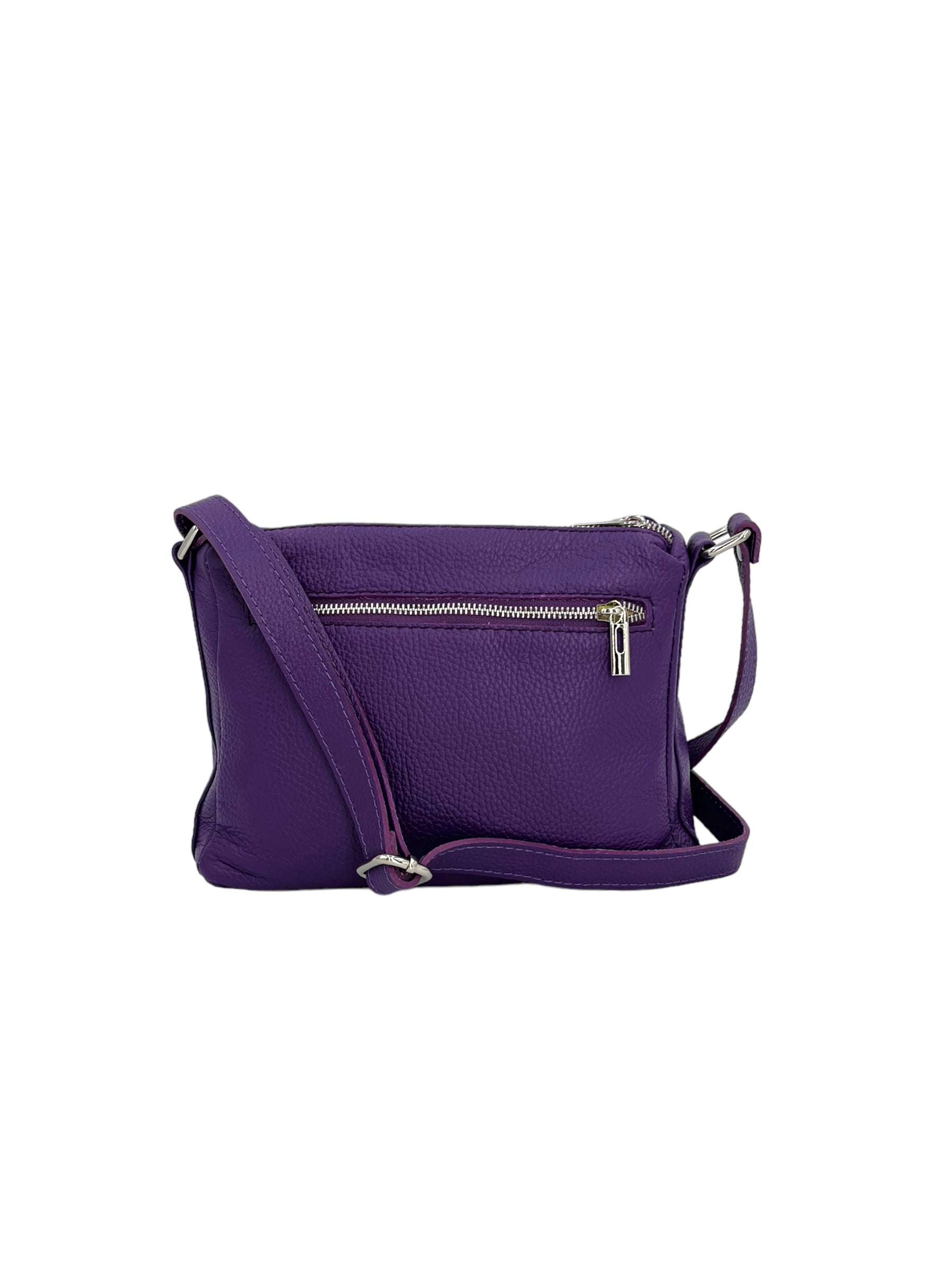 Sabrine – Women's genuine Italian leather shoulder and crossbody bag with adjustable shoulder strap
