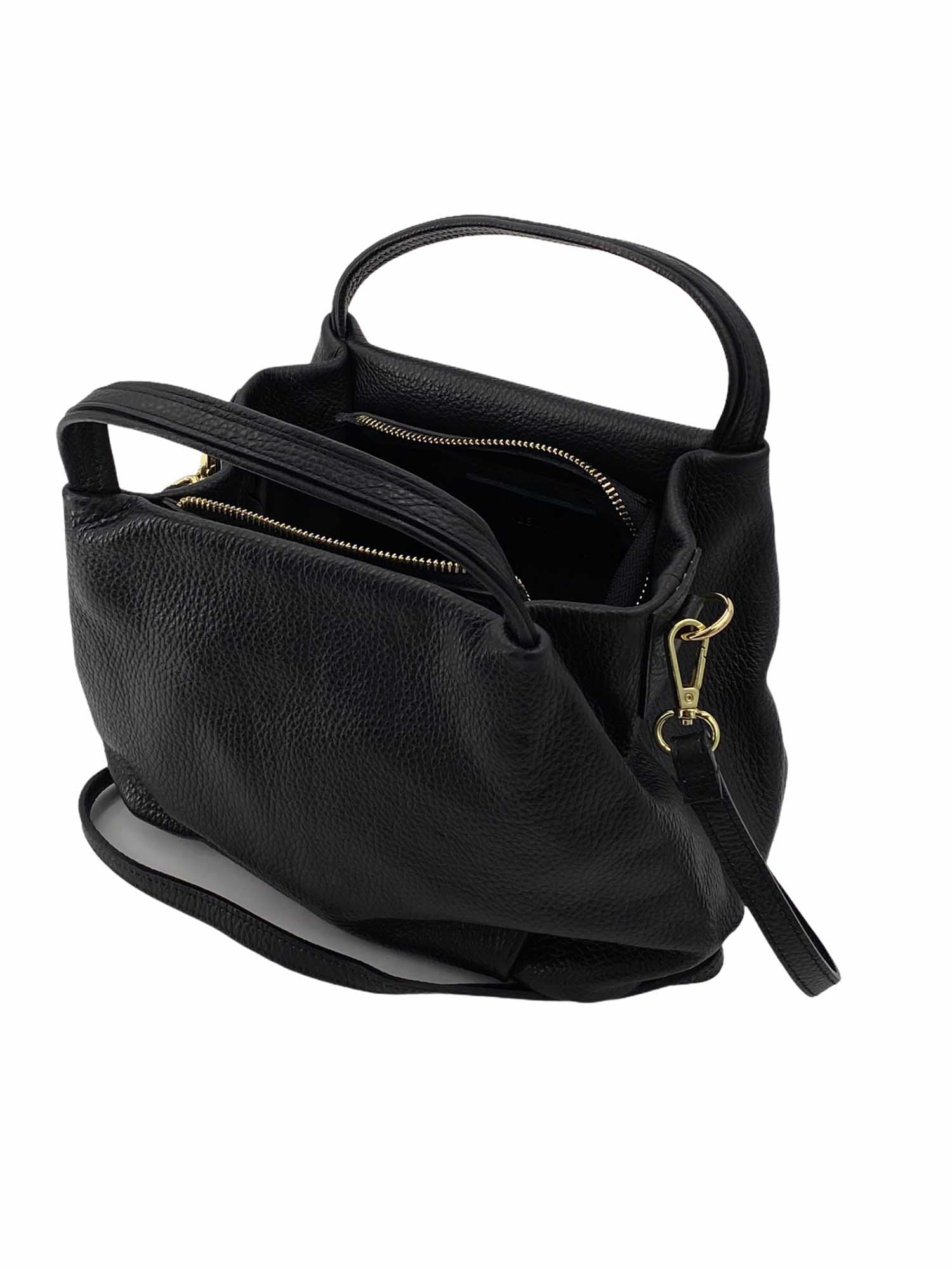 Cristine – Damen-Schulter- und Crossbody-Tasche aus echtem italienischen Kalbsleder