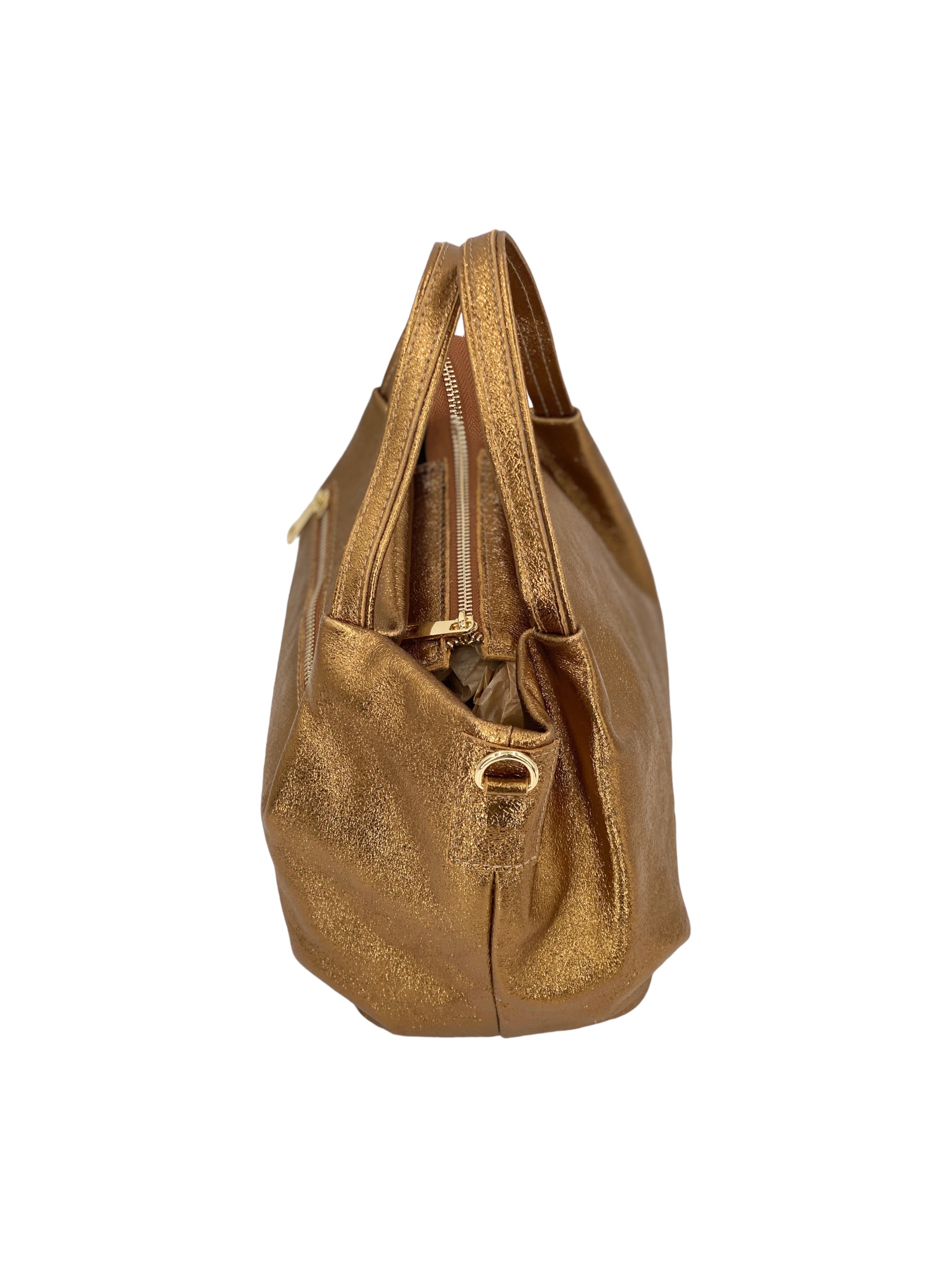 Cristine – Damen-Schulter- und Crossbody-Tasche aus echtem italienischen Kalbsleder