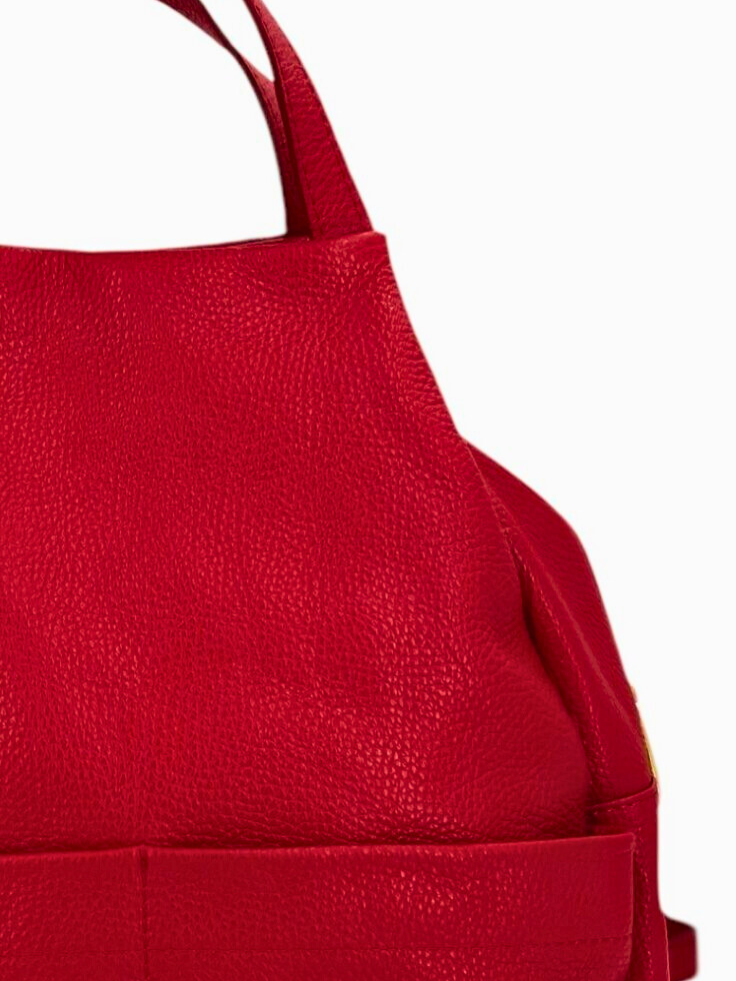 Margaux – Women's backpack in genuine Italian leather with a double gold zip and multiple pockets.