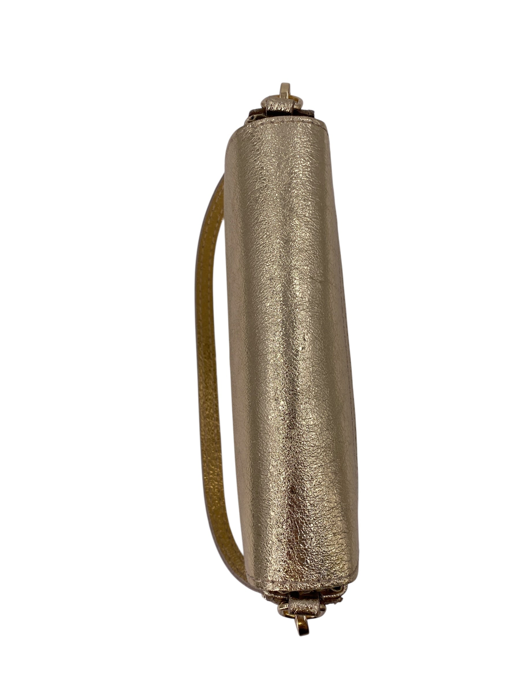 Alexane – Damen-Umhängetasche aus echtem italienischem Leder mit goldenem Kettenriemen