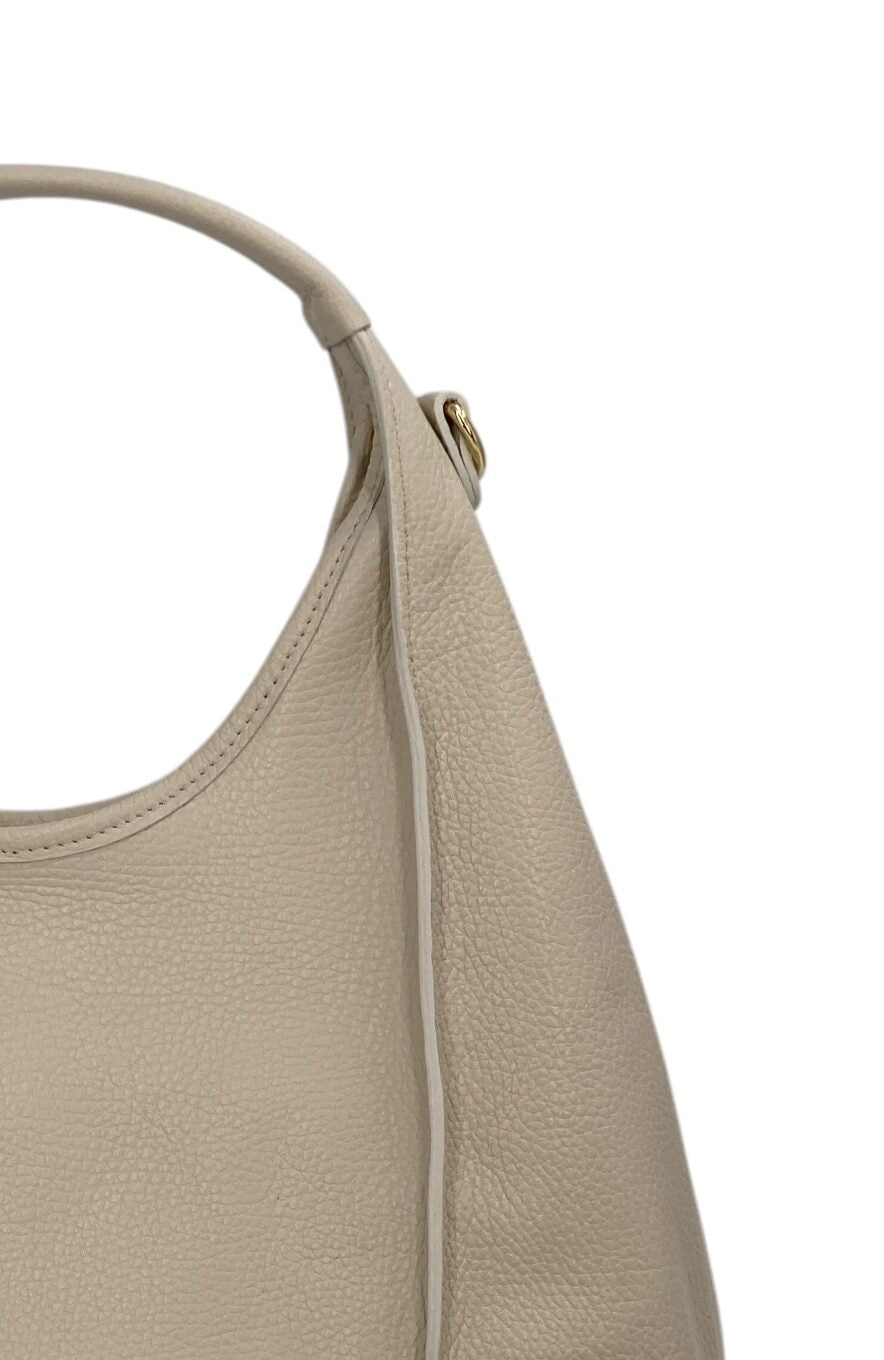Jeannette – Damen-Umhängetasche aus echtem italienischen Leder mit verstärkten Nähten
