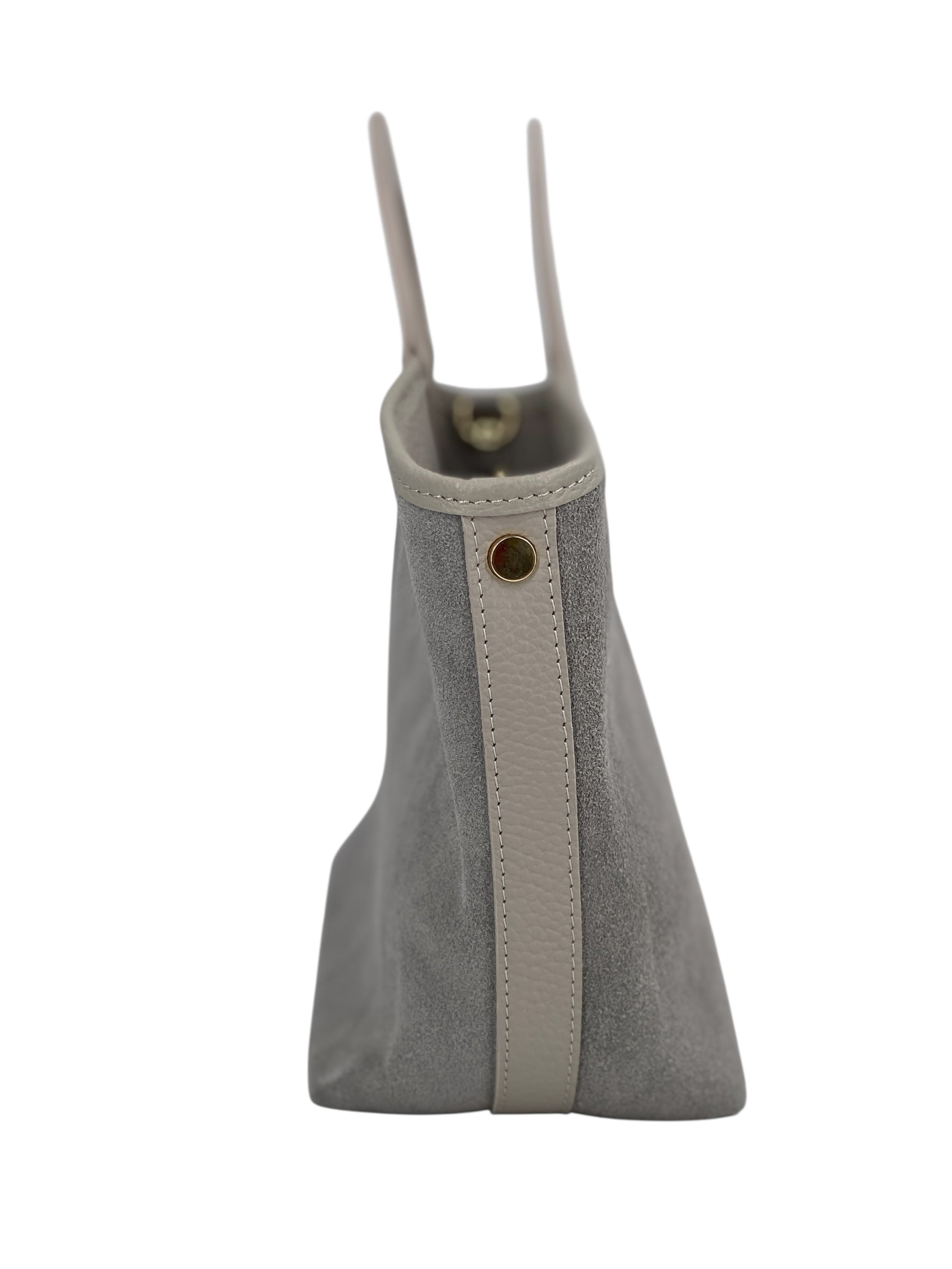 Melanie – Damenhandtasche und Umhängetasche aus echtem italienischen Leder mit runden Griffen