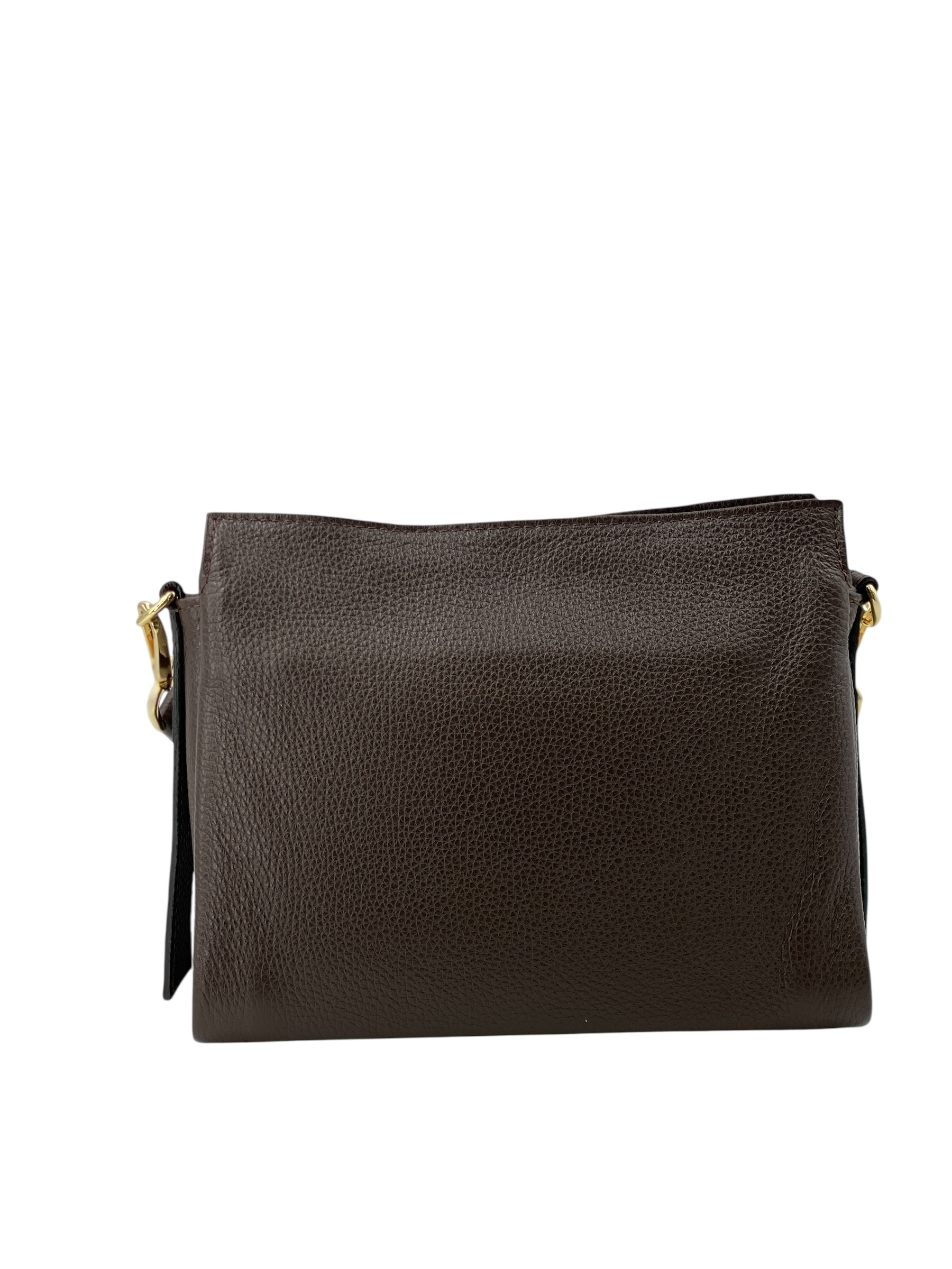 Thais Mini - Thais – Damen-Umhängetasche aus Leder mit gewebtem Detail