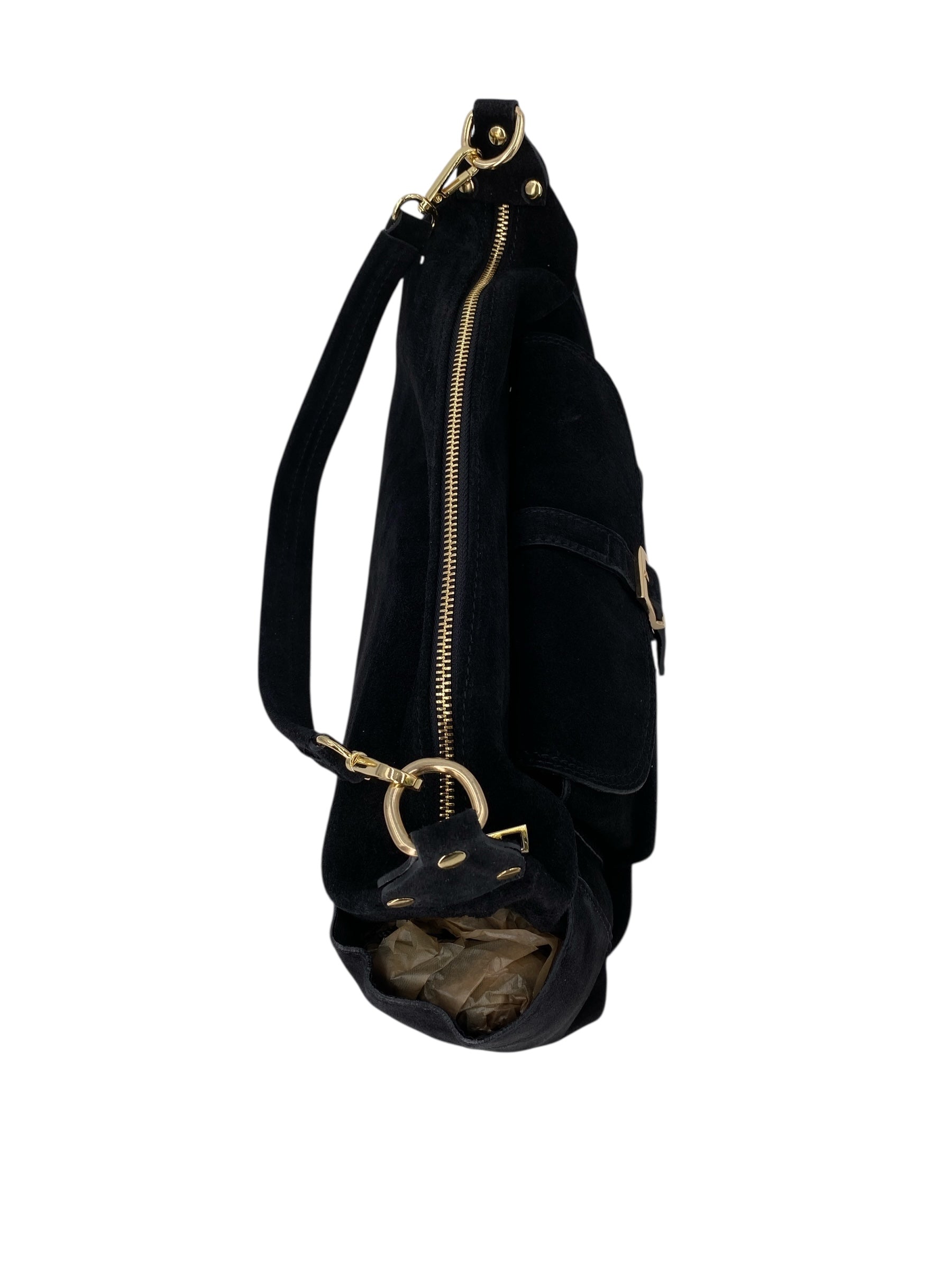 Angelique – Damenhandtasche und Umhängetasche aus echtem italienischen Leder mit verstellbarem Schultergurt