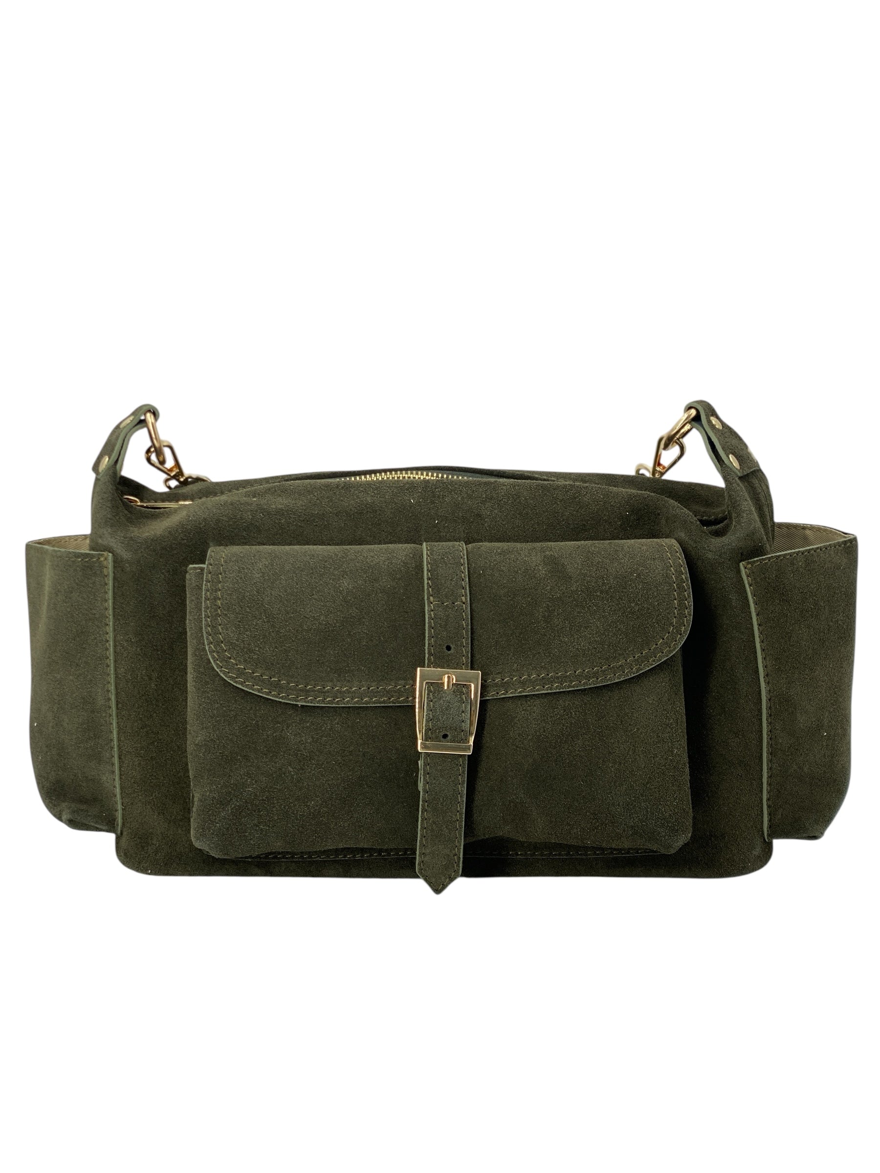 Angelique – Damenhandtasche und Umhängetasche aus echtem italienischen Leder mit verstellbarem Schultergurt