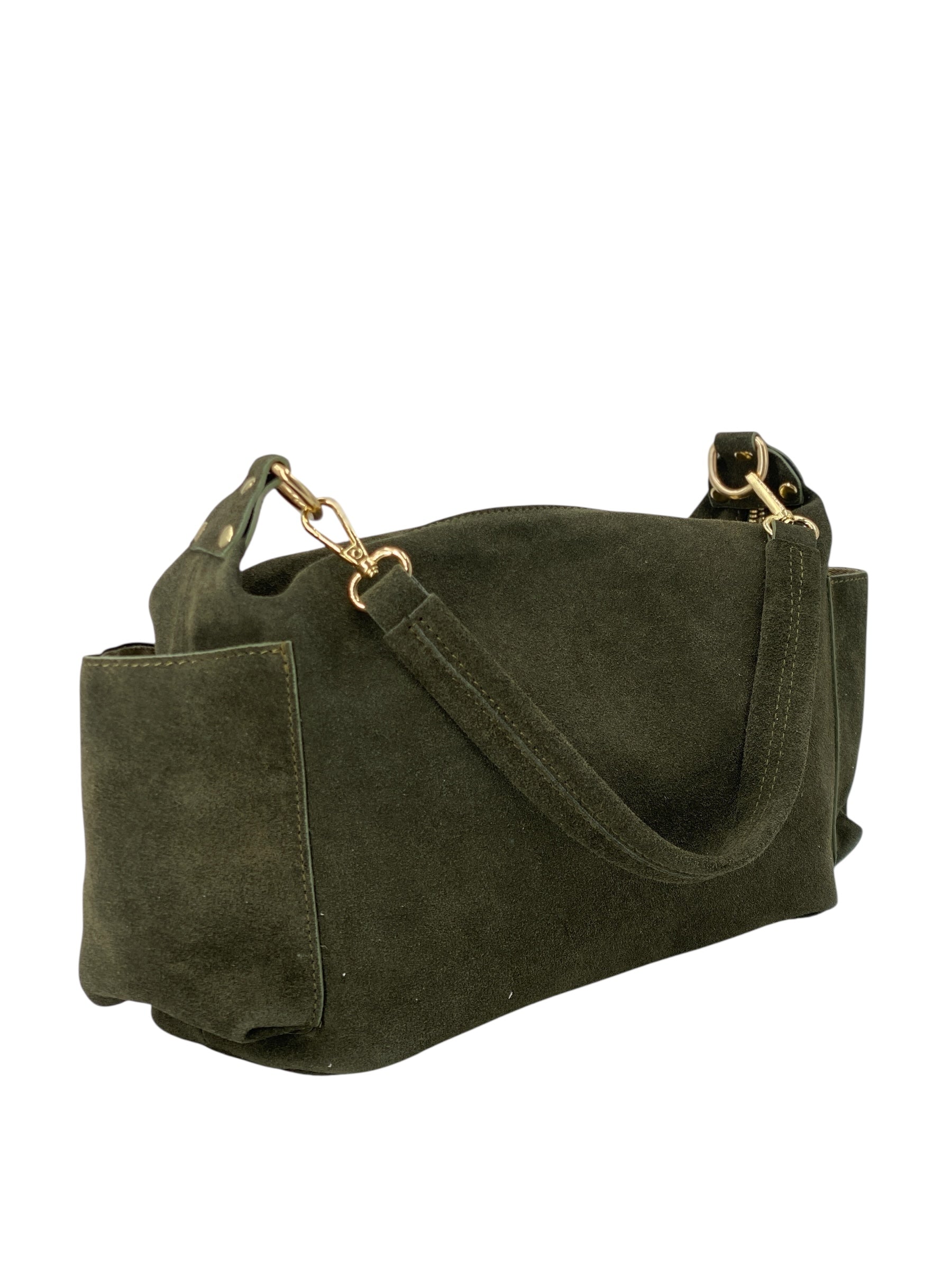 Angelique – Damenhandtasche und Umhängetasche aus echtem italienischen Leder mit verstellbarem Schultergurt