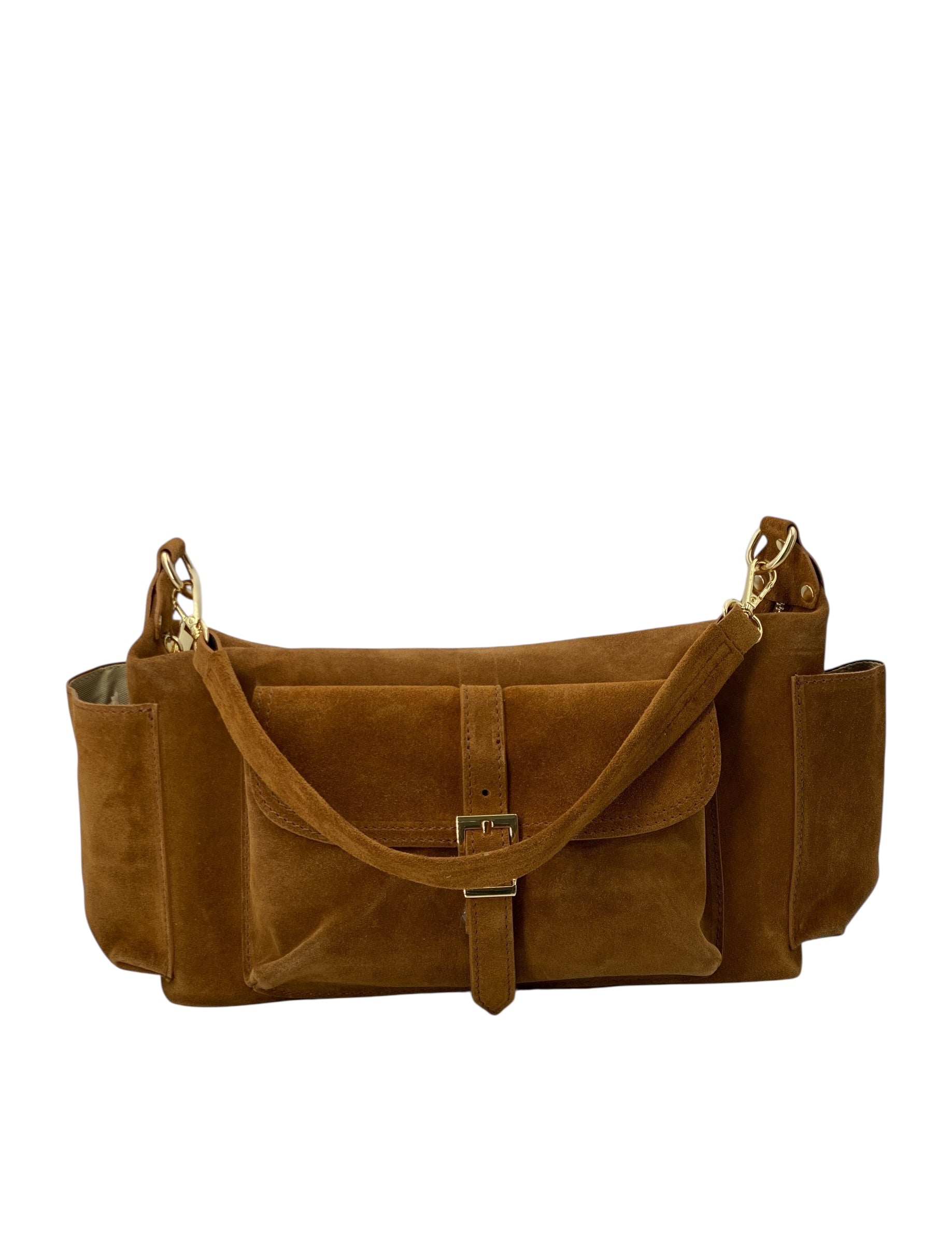 Angelique – Damenhandtasche und Umhängetasche aus echtem italienischen Leder mit verstellbarem Schultergurt