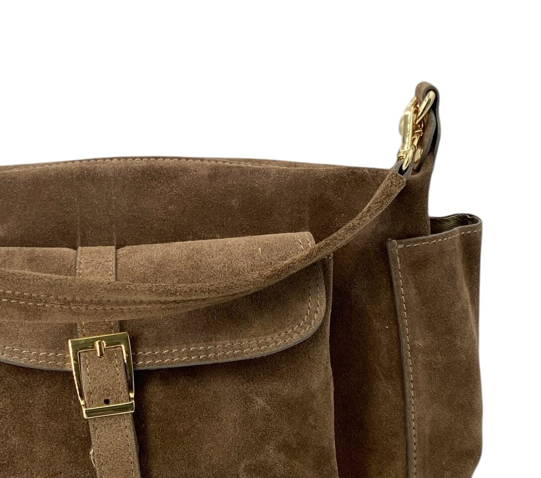 Angelique – Damenhandtasche und Umhängetasche aus echtem italienischen Leder mit verstellbarem Schultergurt