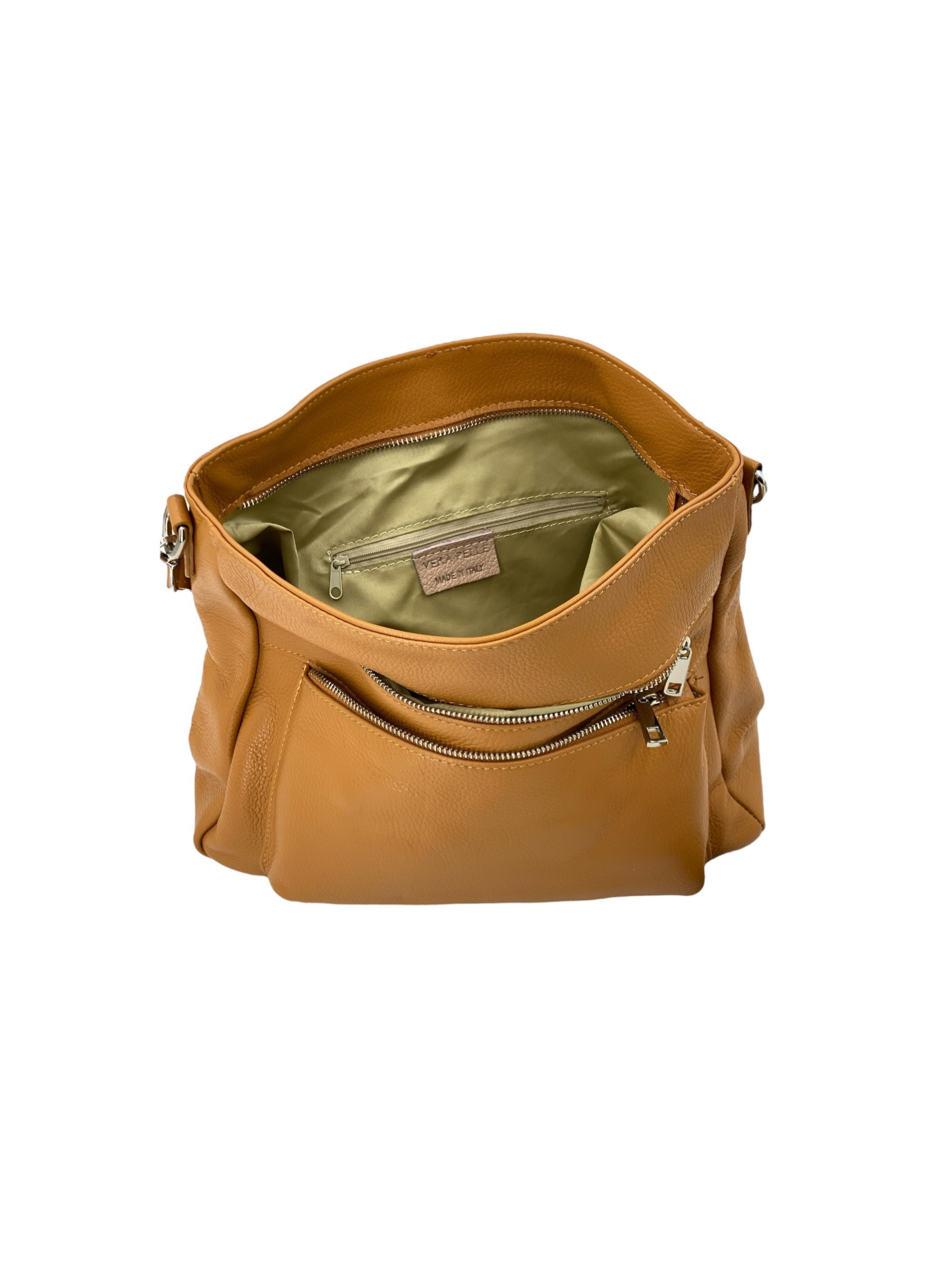 Odette – Damenhandtasche, Schultertasche und Crossbody Bag aus echtem italienischen Leder mit verstärkten Nähten und organisiertem Innenraum