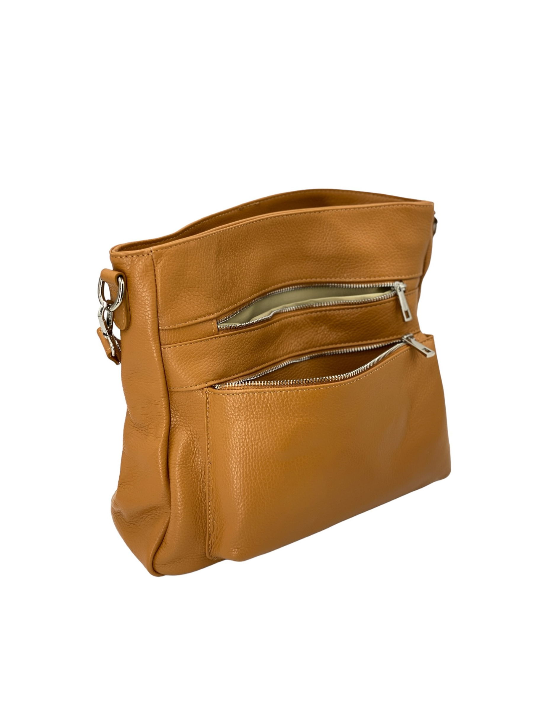 Odette – Damenhandtasche, Schultertasche und Crossbody Bag aus echtem italienischen Leder mit verstärkten Nähten und organisiertem Innenraum