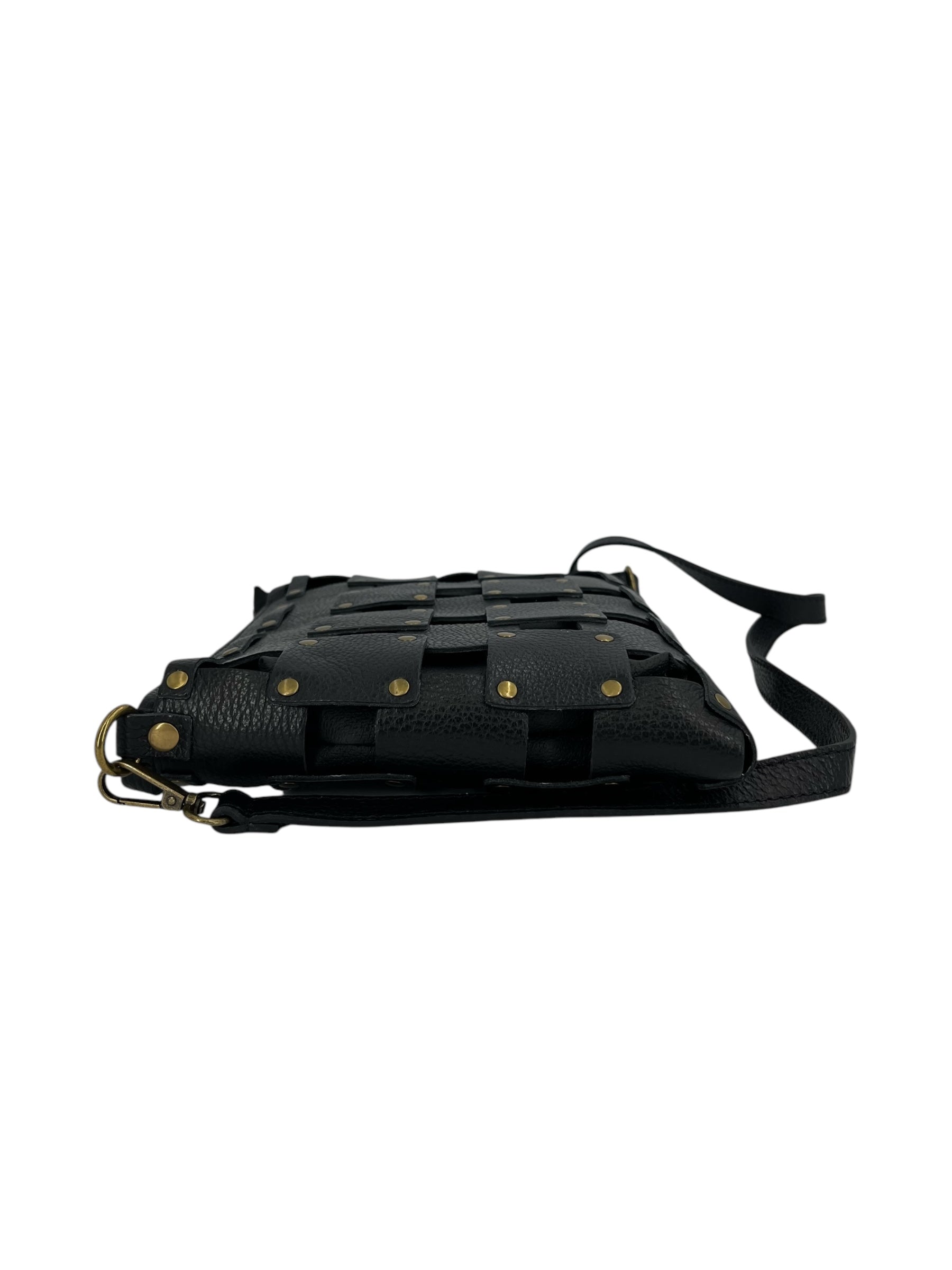 Roseline – Damenhandtasche aus echtem gewebtem italienischem Kalbsleder mit abnehmbarer Clutch