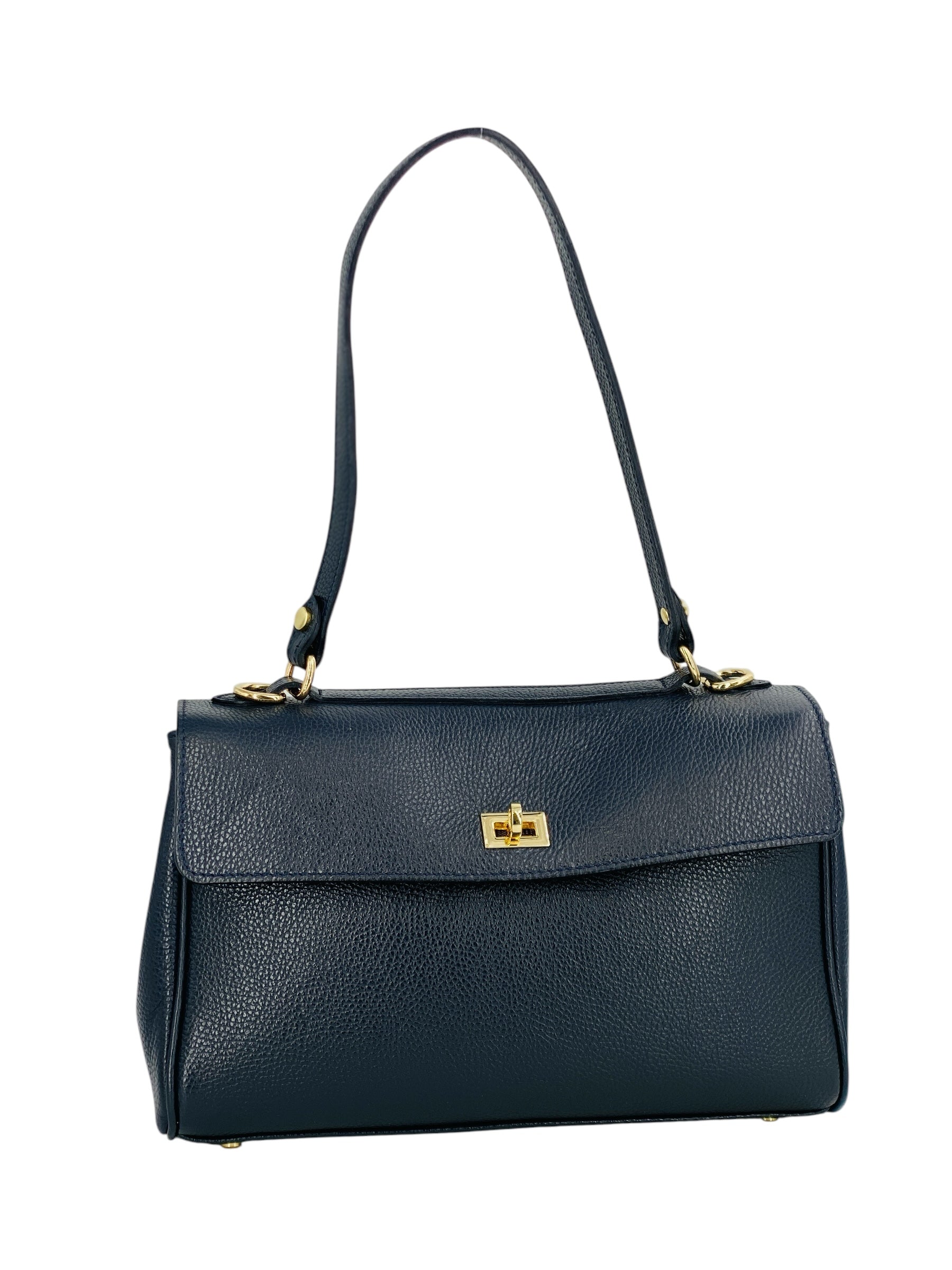 Flore – Damenhandtasche und Umhängetasche aus 100 % hochwertigem italienischen Kalbsleder