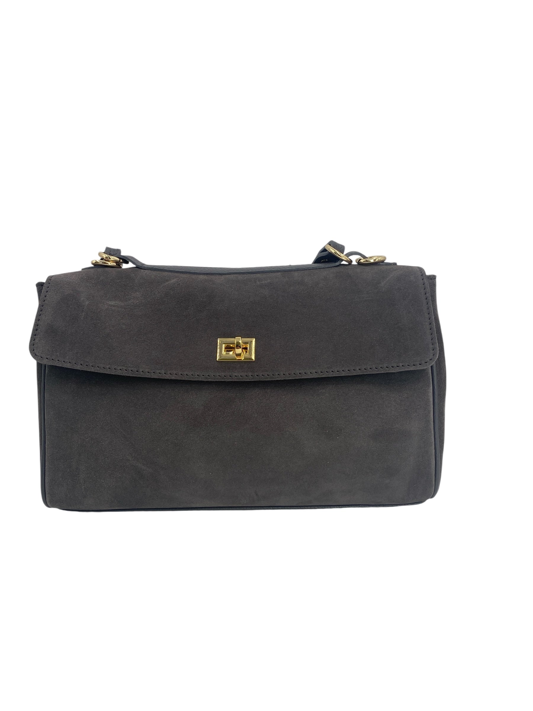 Flore – Damenhandtasche und Umhängetasche aus 100 % hochwertigem italienischen Kalbsleder