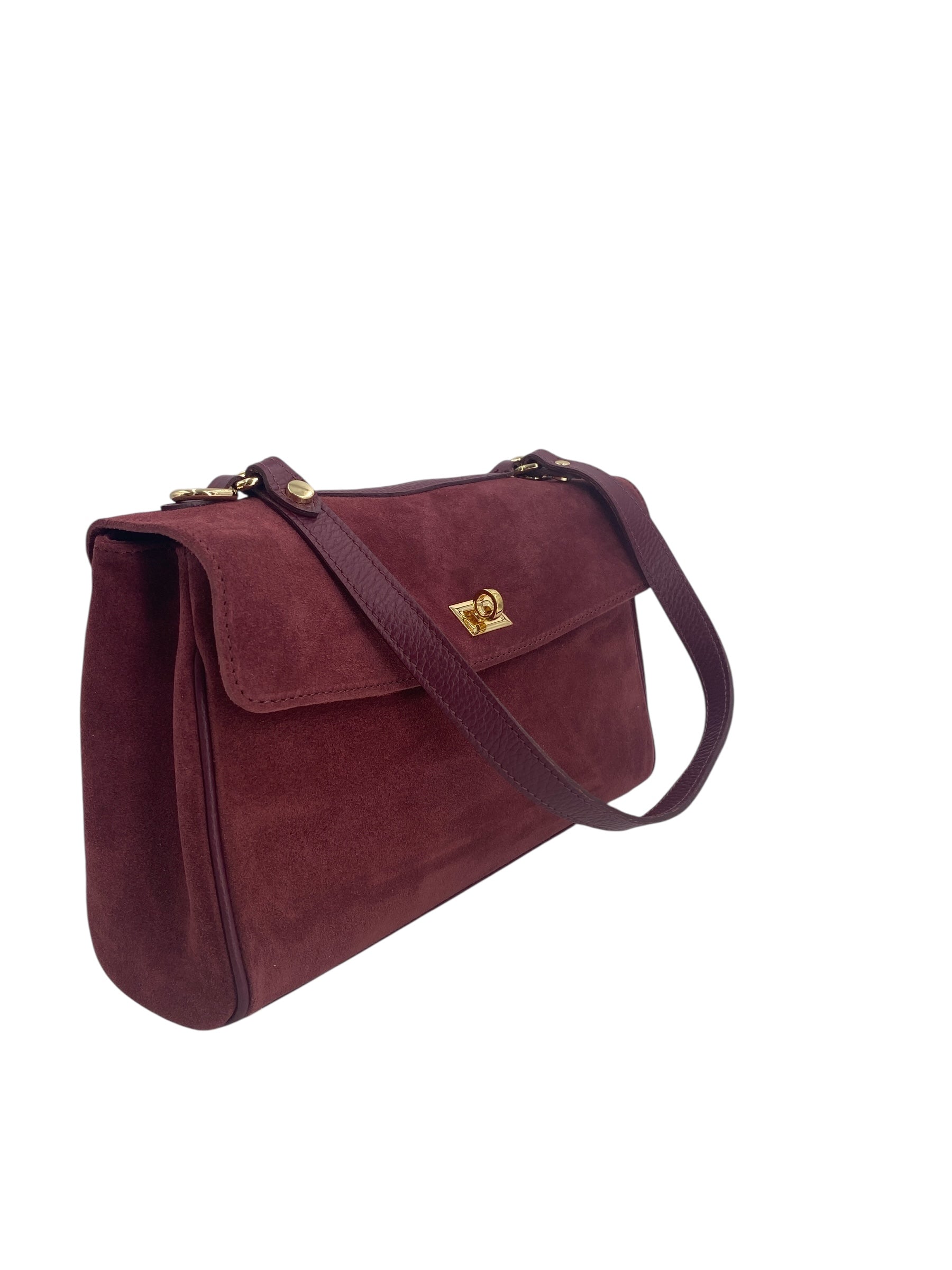 Flore – Damenhandtasche und Umhängetasche aus 100 % hochwertigem italienischen Kalbsleder