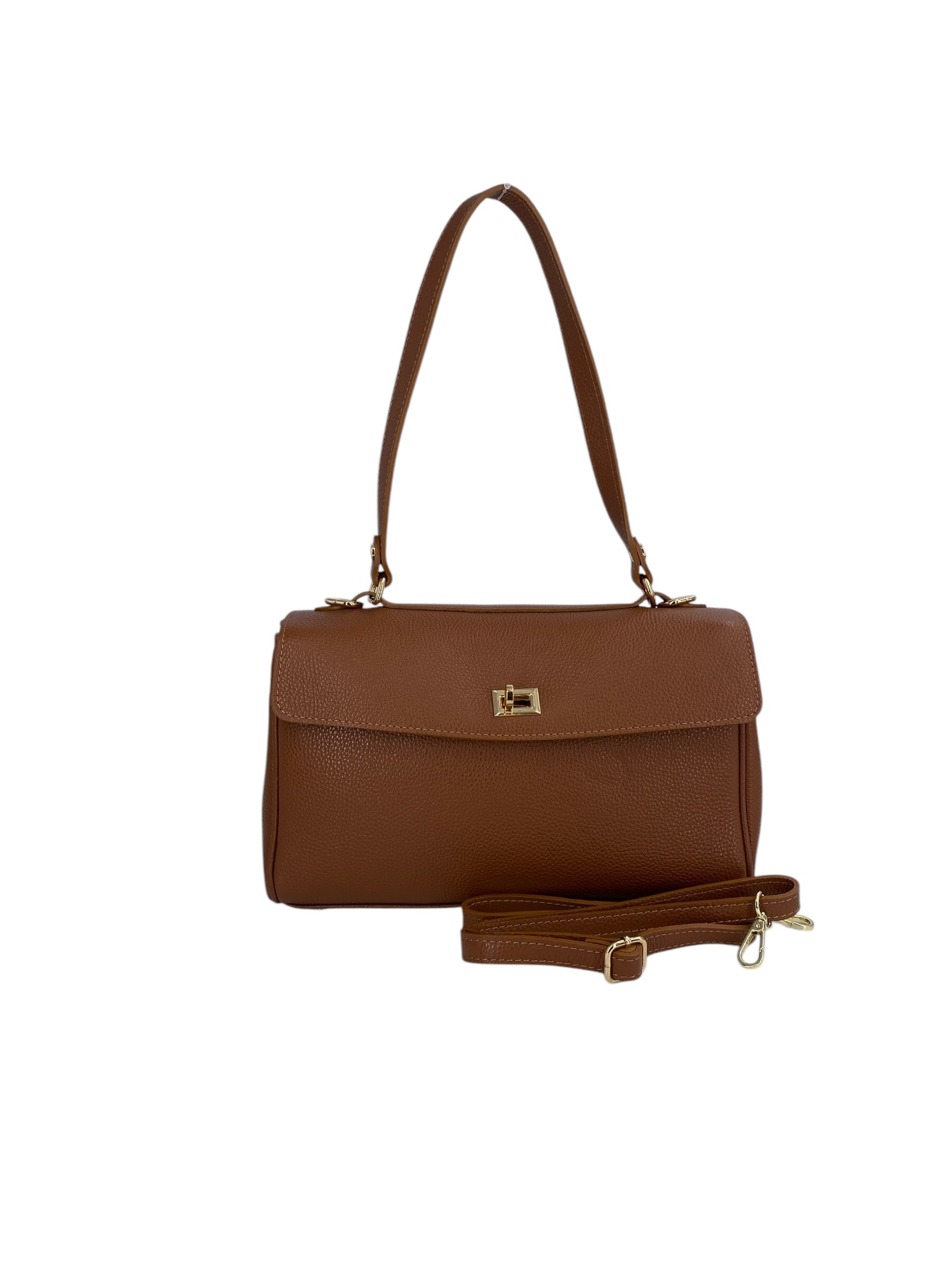 Flore – Damenhandtasche und Umhängetasche aus 100 % hochwertigem italienischen Kalbsleder