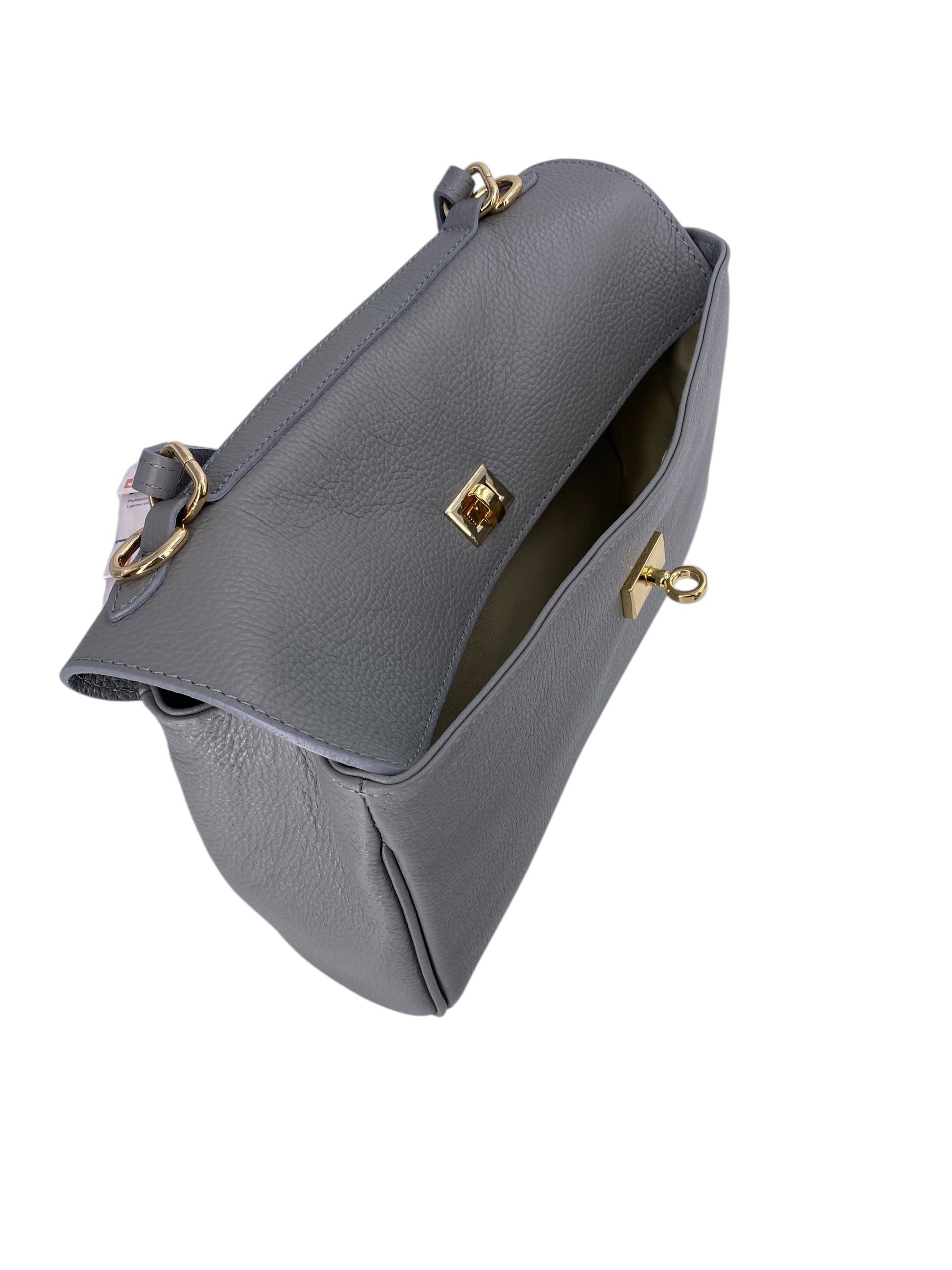 Flore – Damenhandtasche und Umhängetasche aus 100 % hochwertigem italienischen Kalbsleder