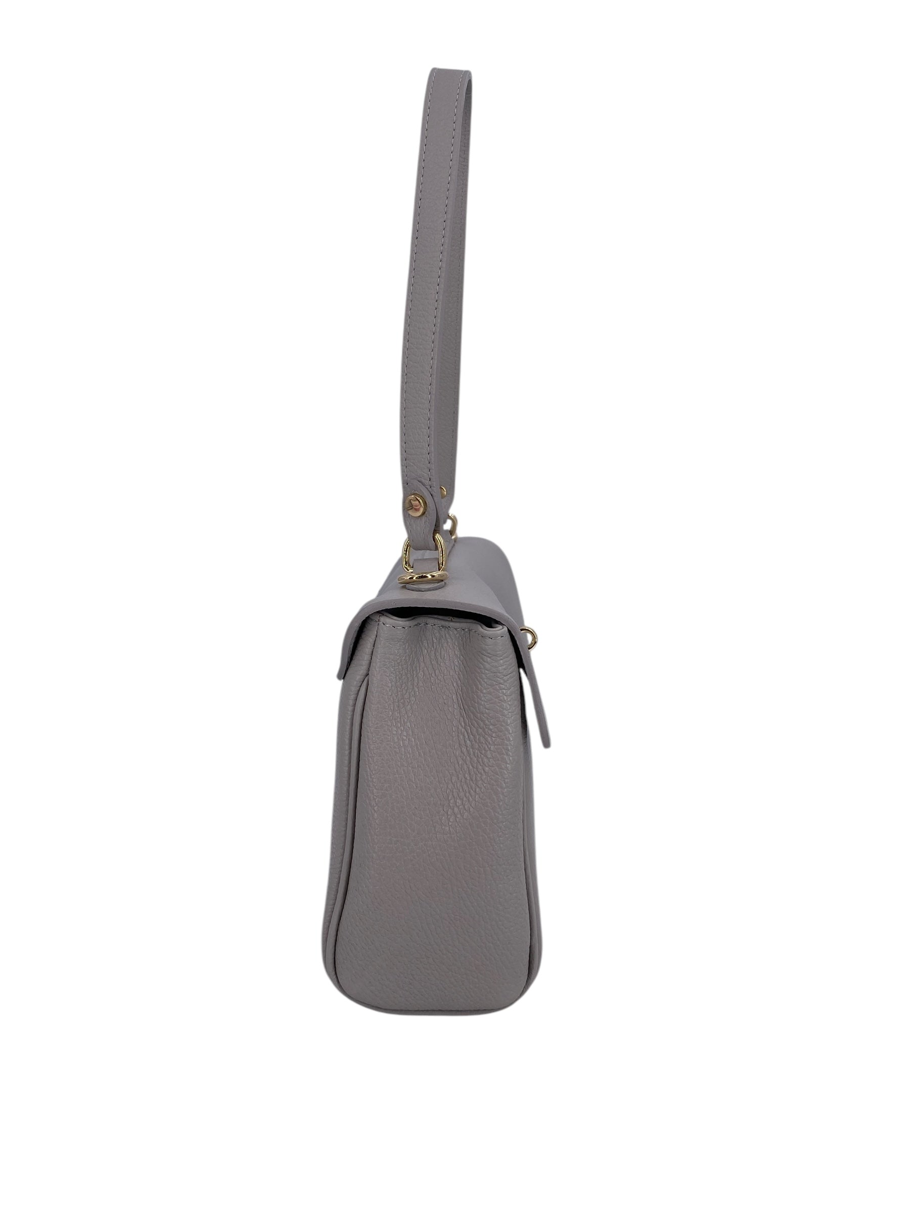 Flore – Damenhandtasche und Umhängetasche aus 100 % hochwertigem italienischen Kalbsleder