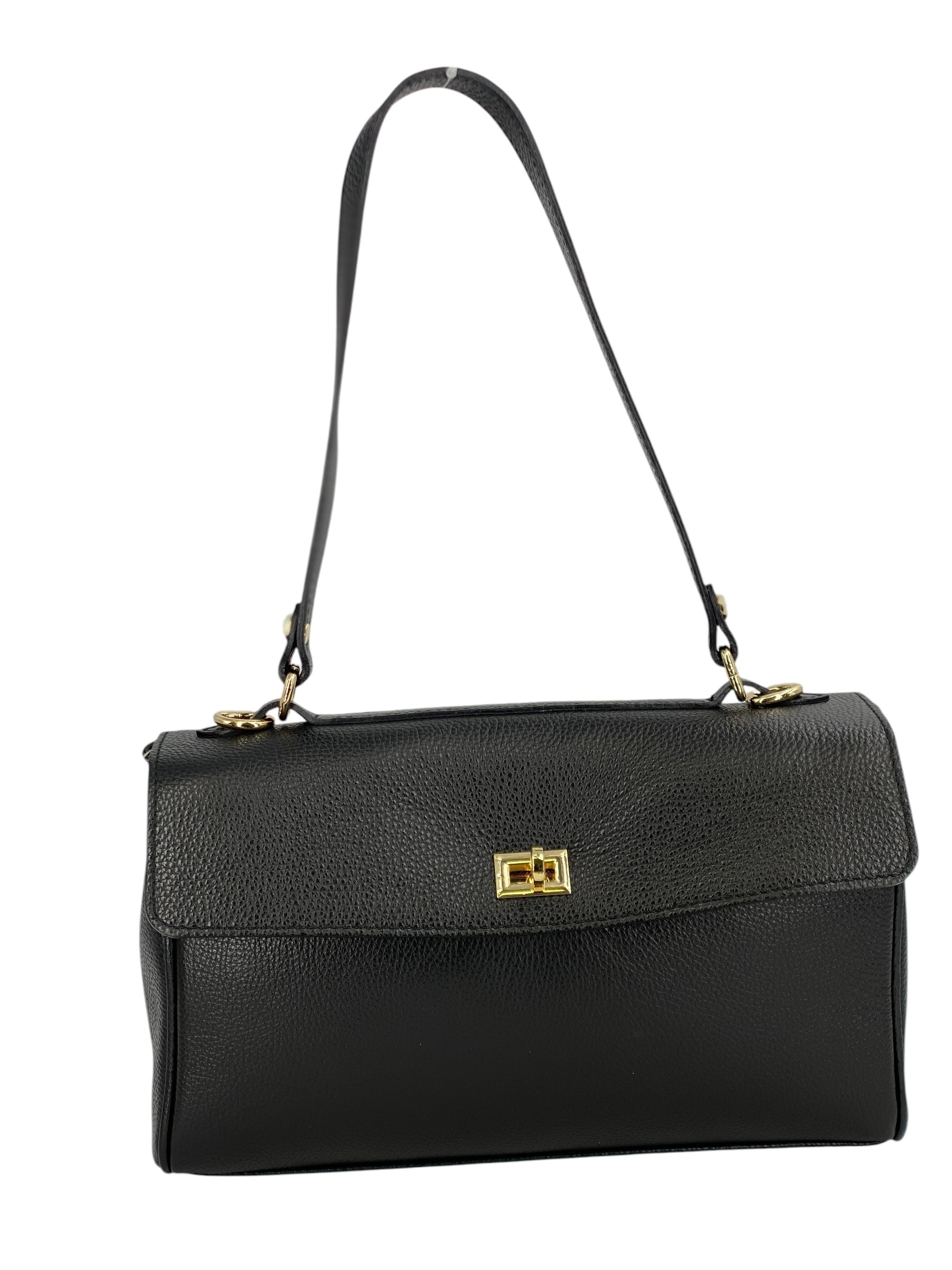 Flore – Damenhandtasche und Umhängetasche aus 100 % hochwertigem italienischen Kalbsleder
