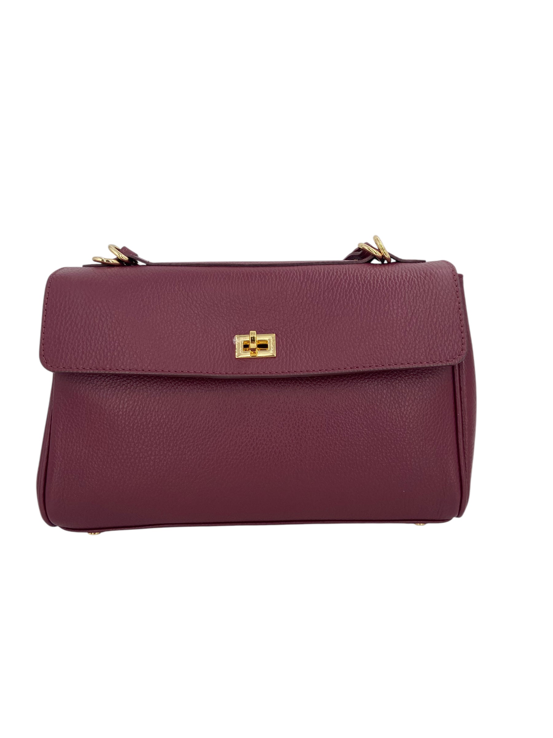 Flore – Damenhandtasche und Umhängetasche aus 100 % hochwertigem italienischen Kalbsleder