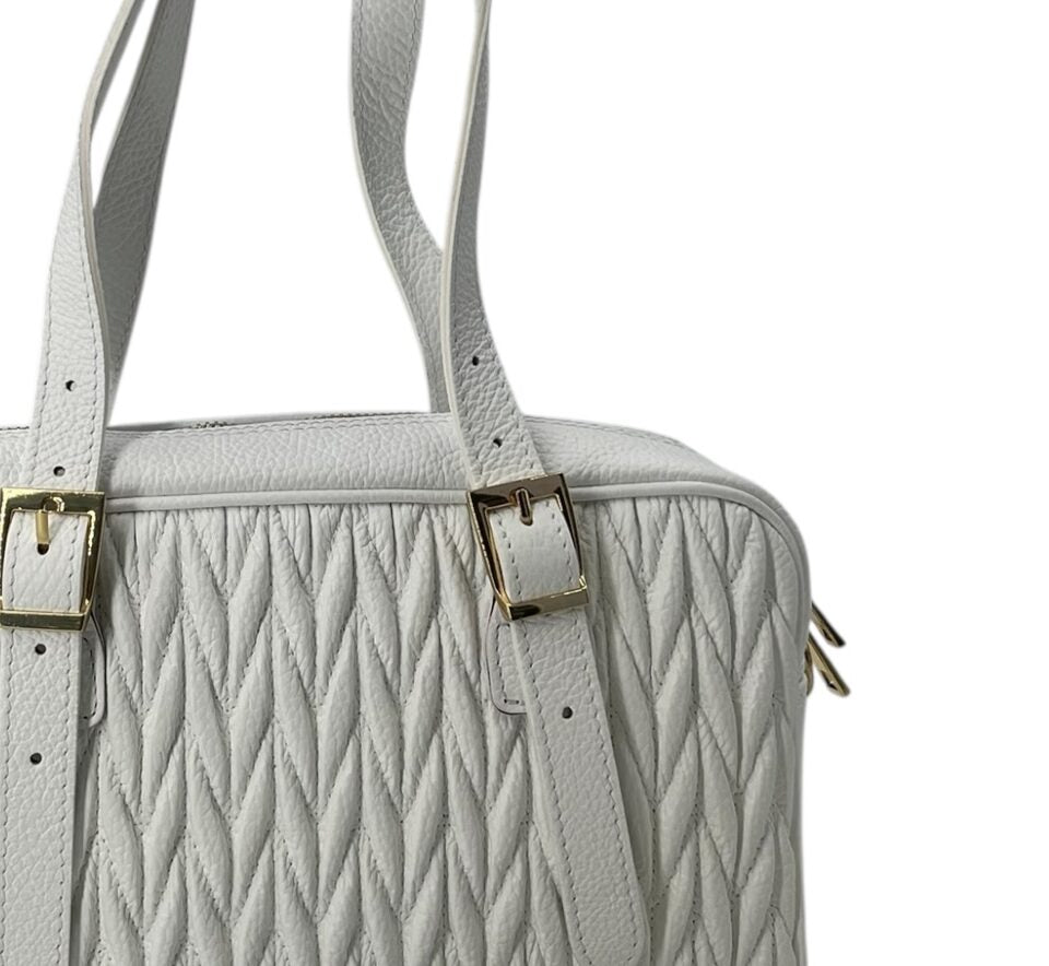 Juliane – Damen-Umhängetasche aus echtem italienischen Leder, handgefertigt