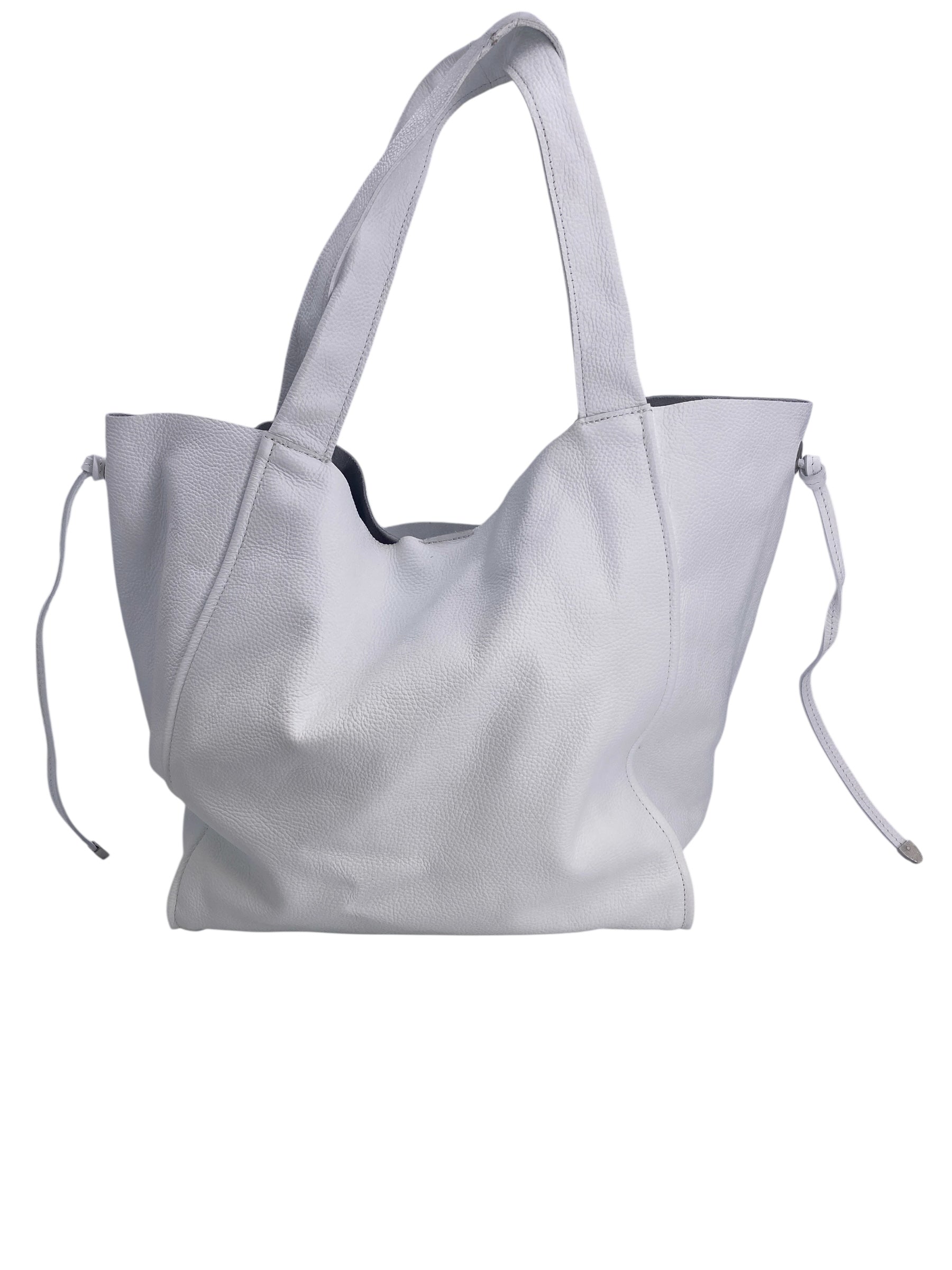 Isis – Damenhandtasche und Umhängetasche aus echtem italienischen Leder mit passender Clutch
