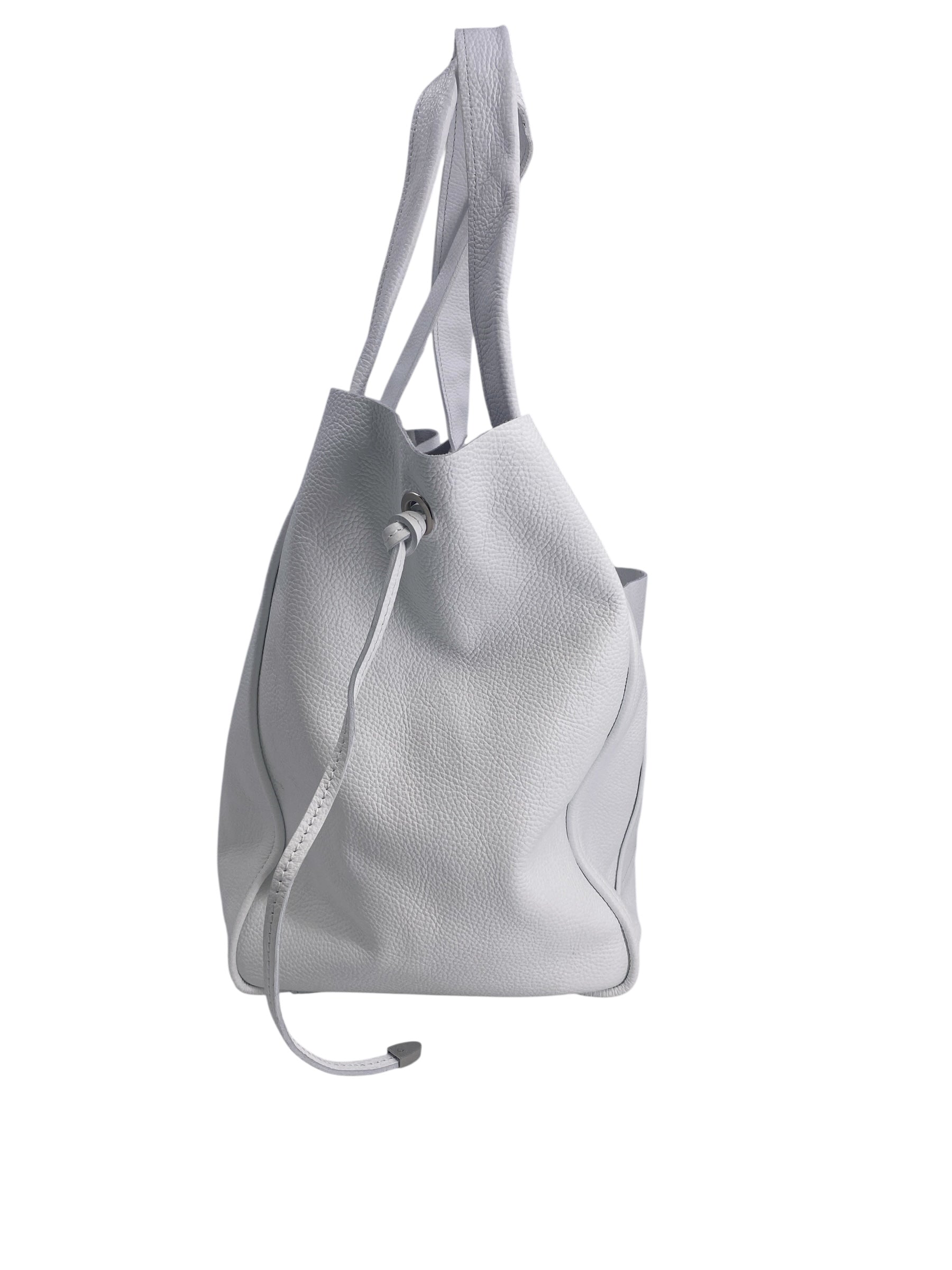 Isis – Damenhandtasche und Umhängetasche aus echtem italienischen Leder mit passender Clutch