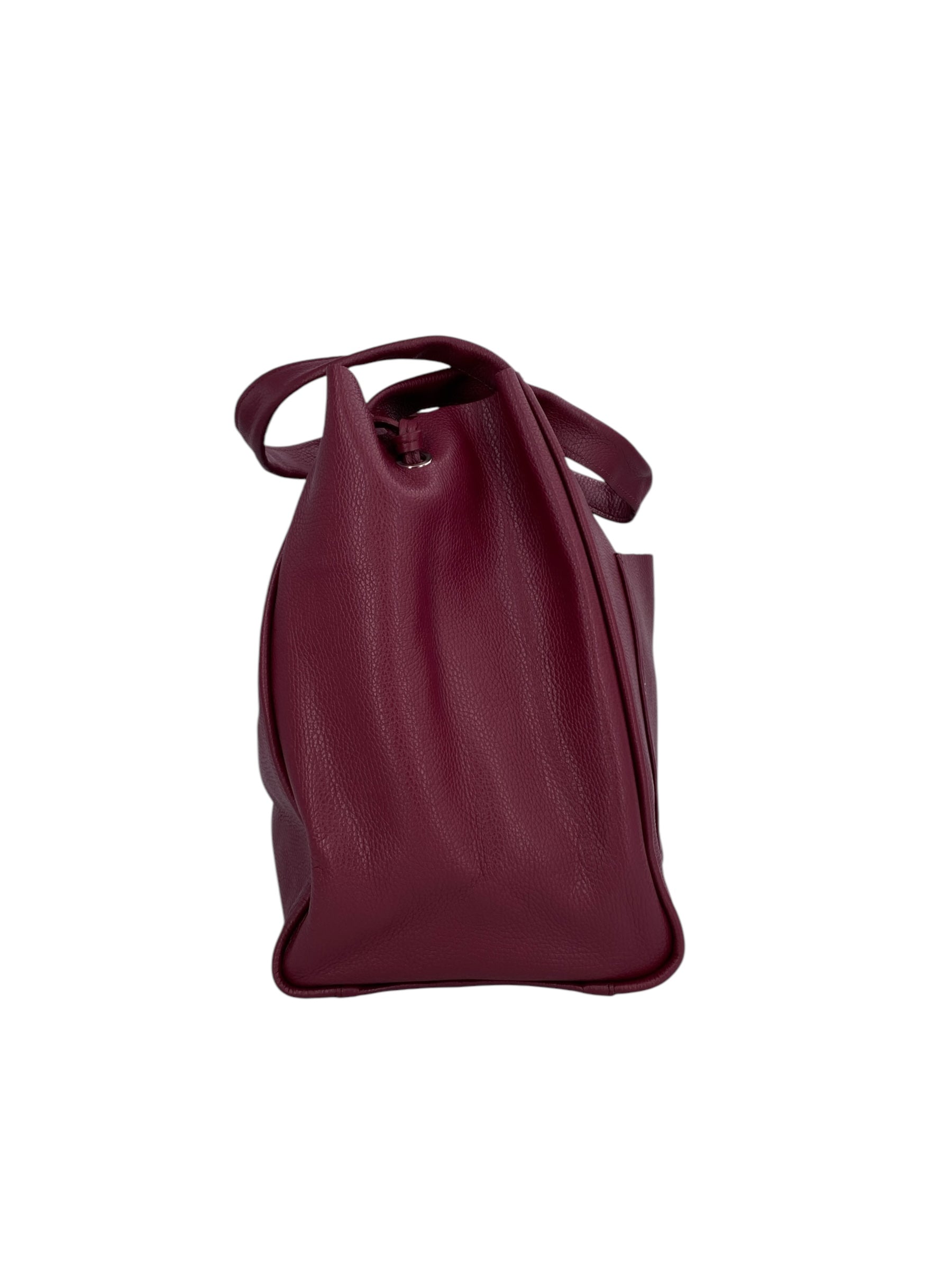 Isis – Damenhandtasche und Umhängetasche aus echtem italienischen Leder mit passender Clutch