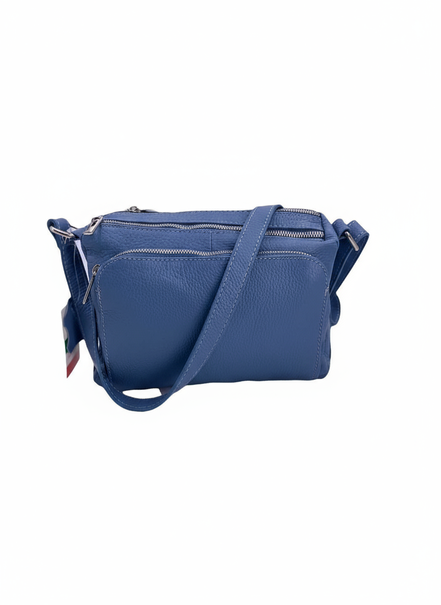 Sabrine – Women's genuine Italian leather shoulder and crossbody bag with adjustable shoulder strap