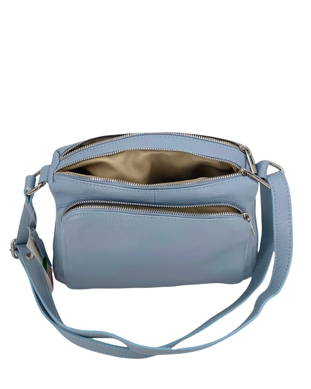 Sabrine – Women's genuine Italian leather shoulder and crossbody bag with adjustable shoulder strap