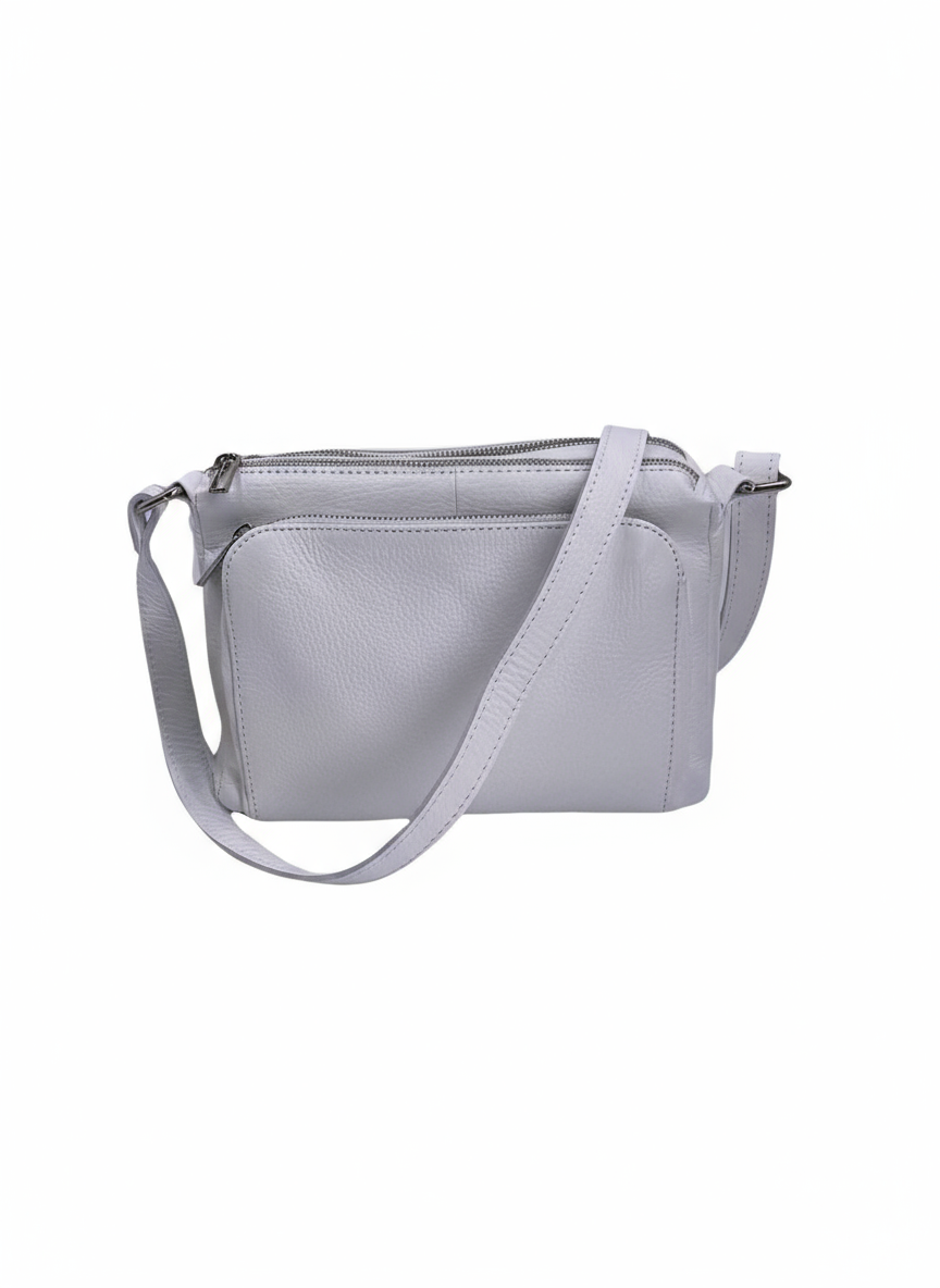 Sabrine – Women's genuine Italian leather shoulder and crossbody bag with adjustable shoulder strap