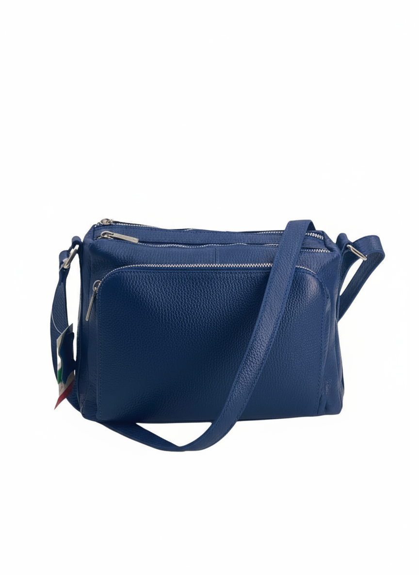 Sabrine – Women's genuine Italian leather shoulder and crossbody bag with adjustable shoulder strap