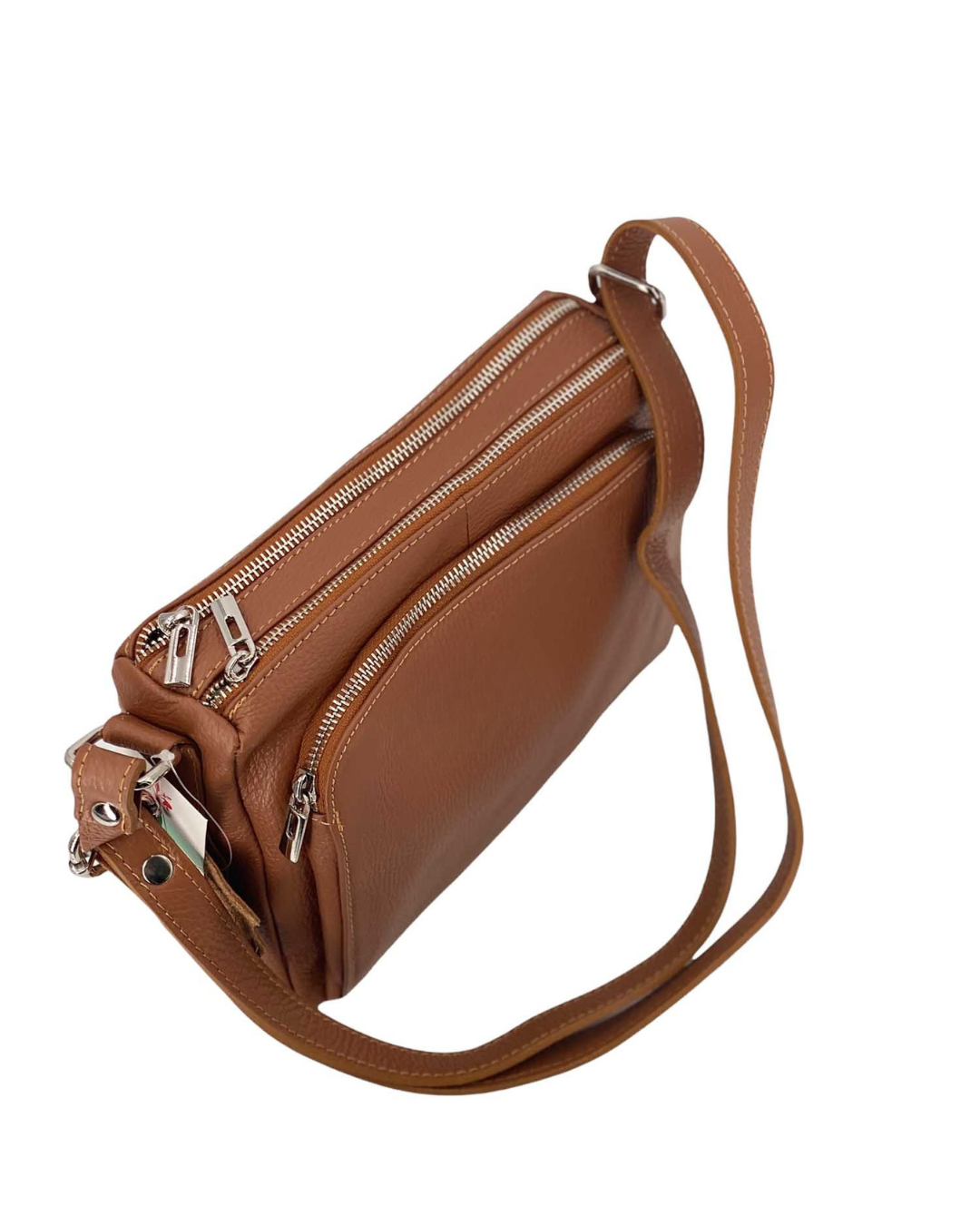 Sabrine – Women's genuine Italian leather shoulder and crossbody bag with adjustable shoulder strap