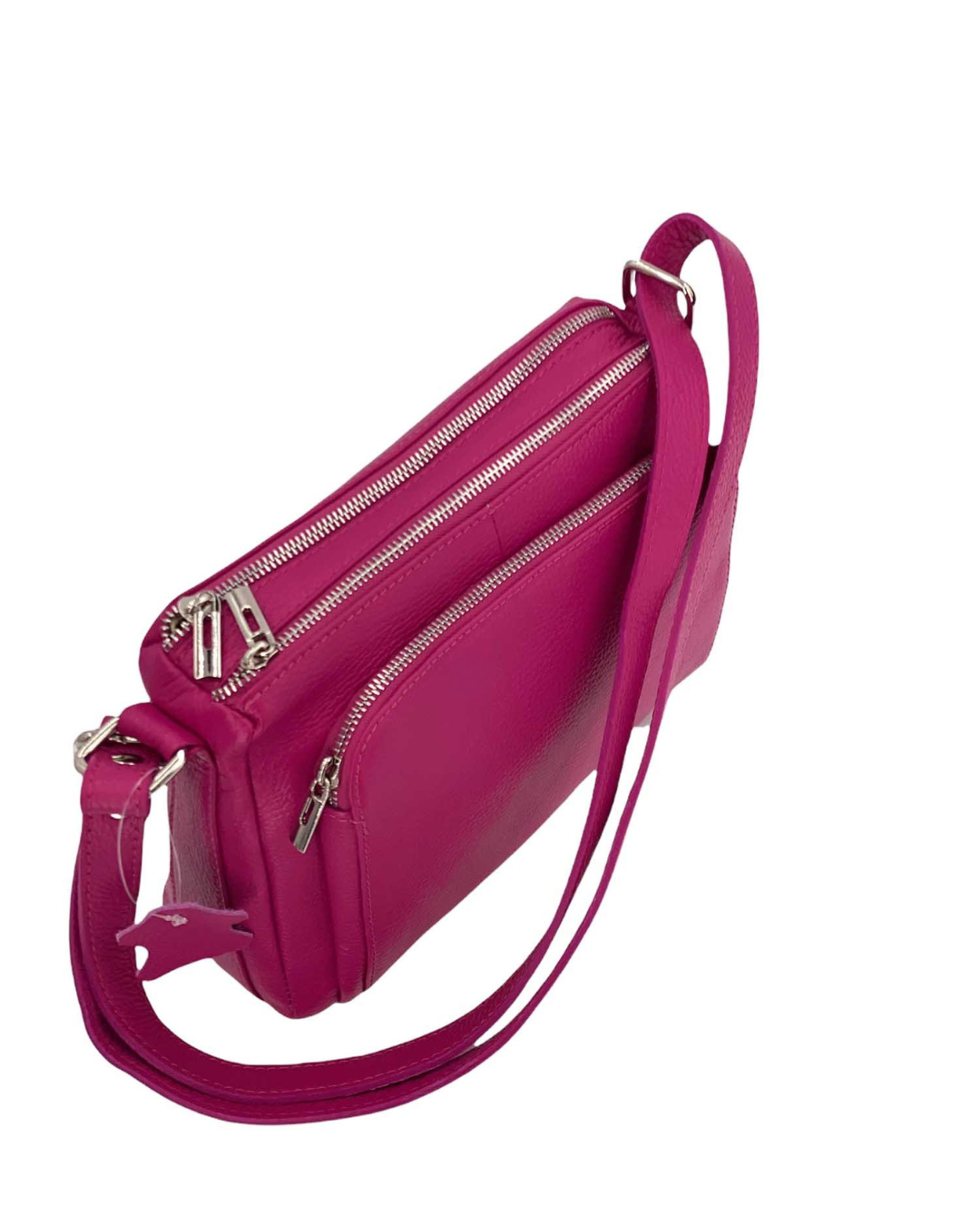 Sabrine – Women's genuine Italian leather shoulder and crossbody bag with adjustable shoulder strap