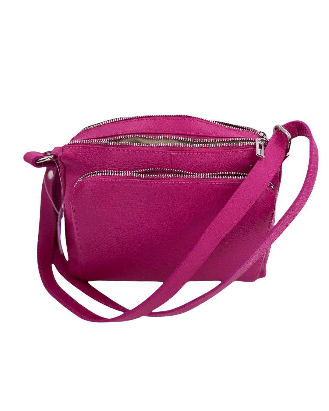 Sabrine – Women's genuine Italian leather shoulder and crossbody bag with adjustable shoulder strap