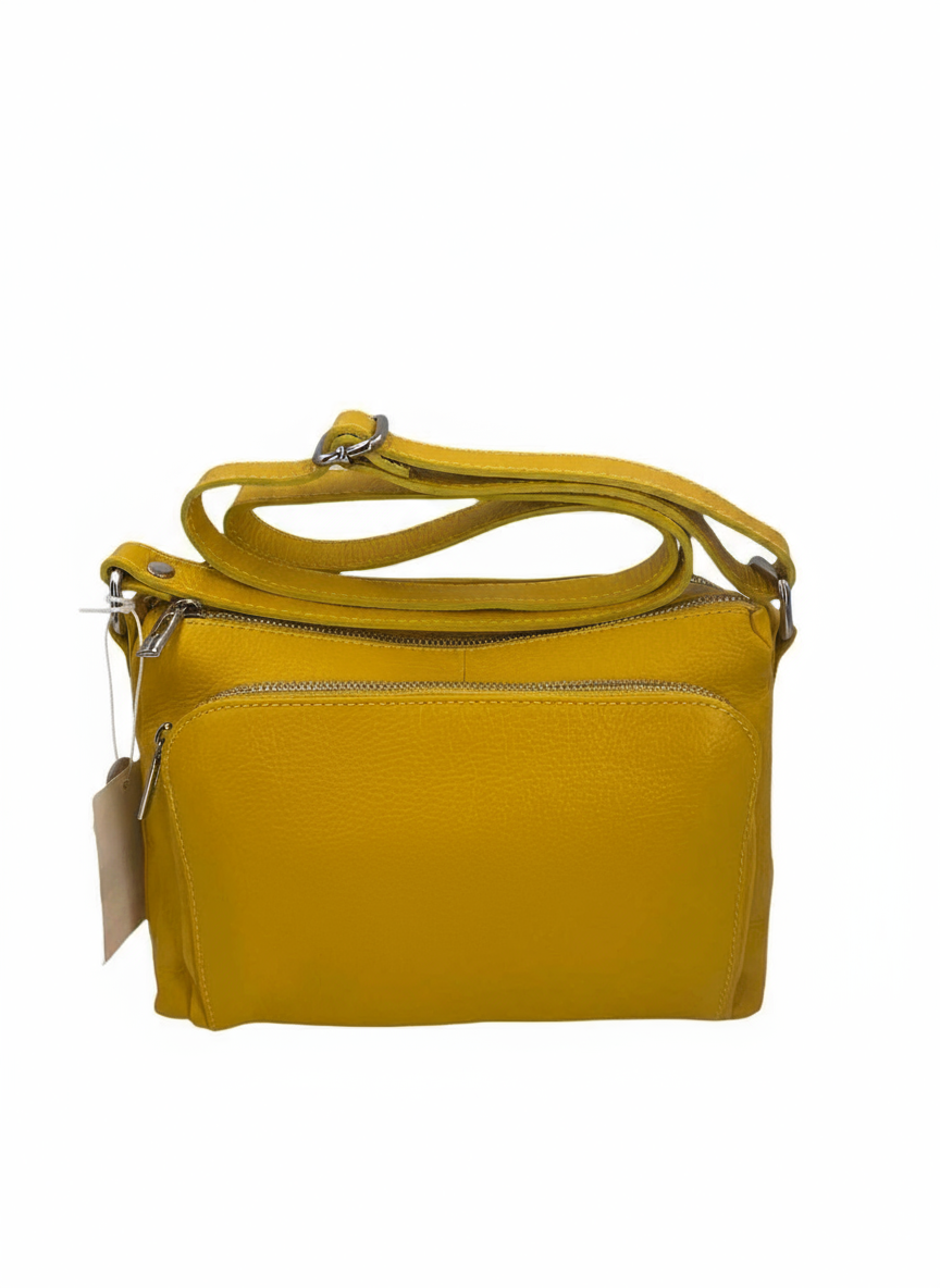 Sabrine – Women's genuine Italian leather shoulder and crossbody bag with adjustable shoulder strap