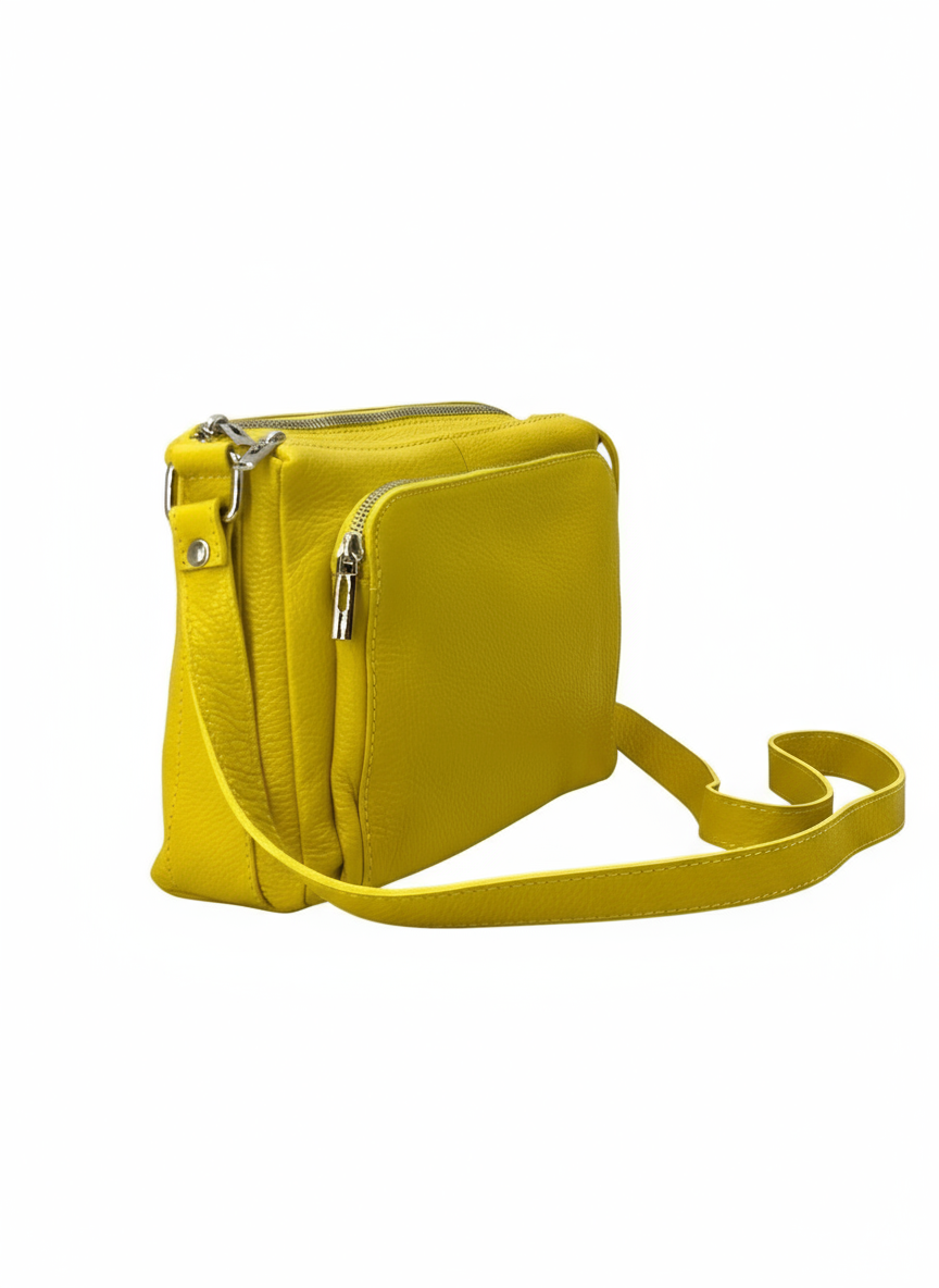 Sabrine – Women's genuine Italian leather shoulder and crossbody bag with adjustable shoulder strap